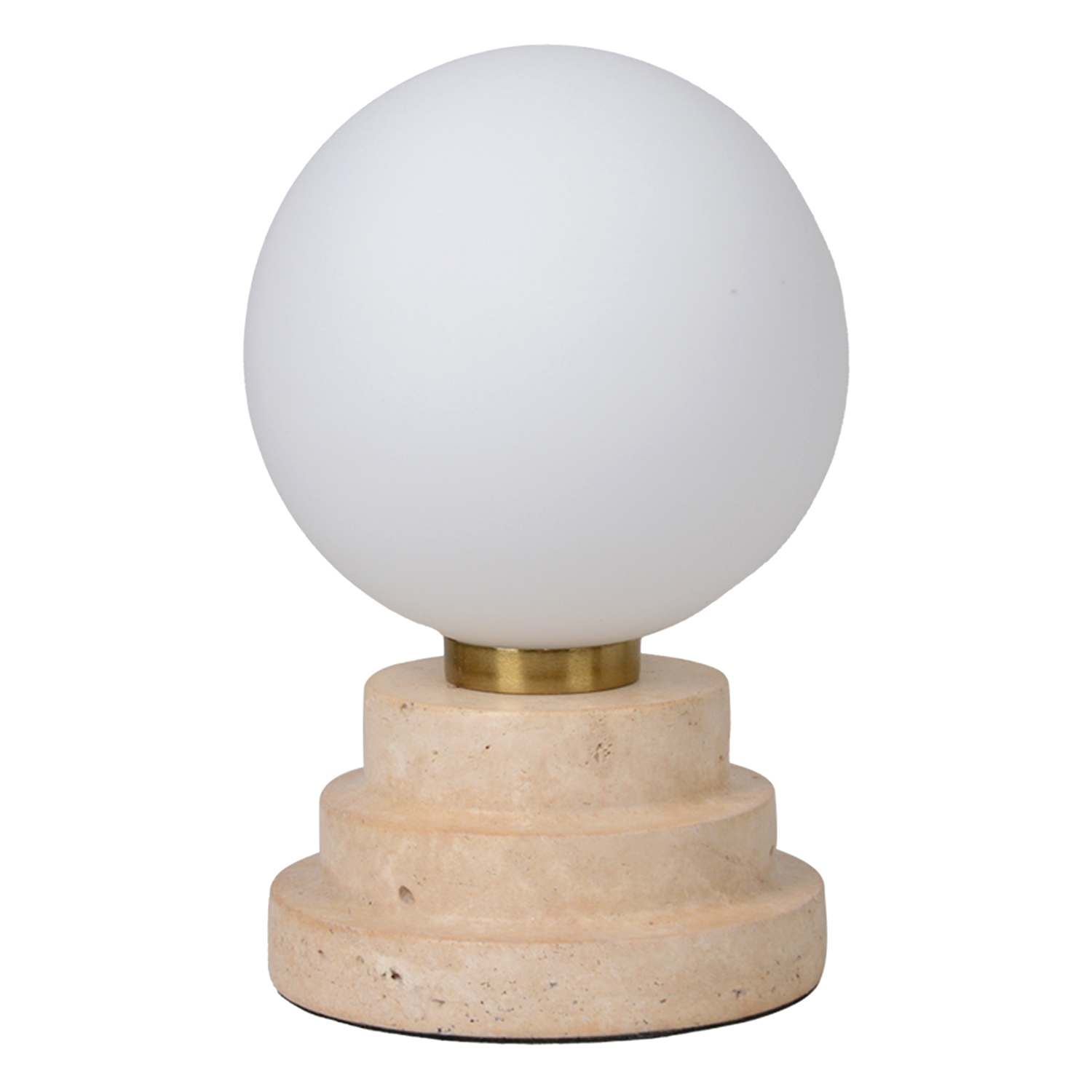 Crosby St. Travertine Mini Uplight, 8"