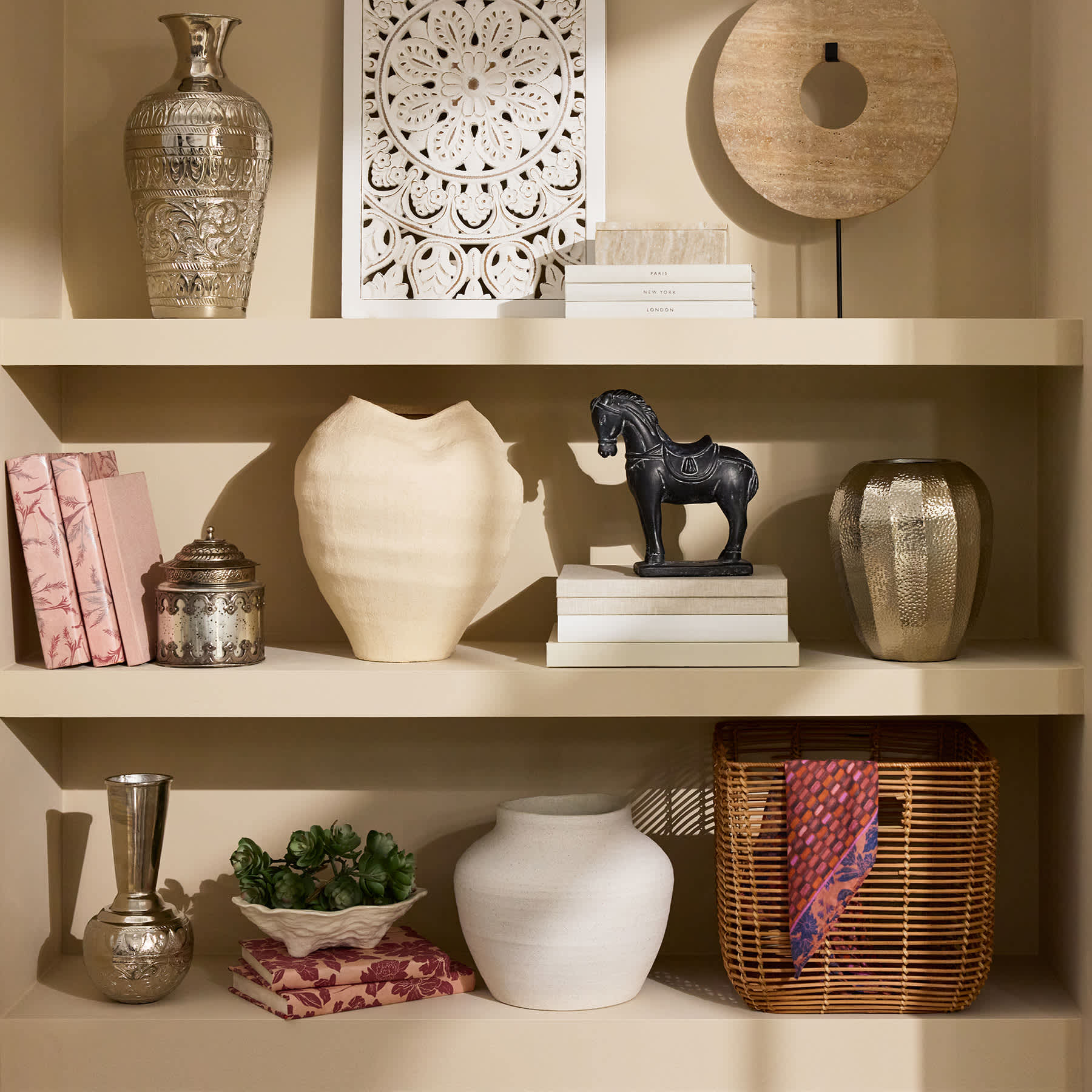 Brown Natural Textured Ceramic Pot, 10"