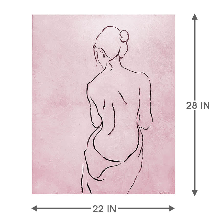 Alabaster Bather Canvas Wall Art, 22x28