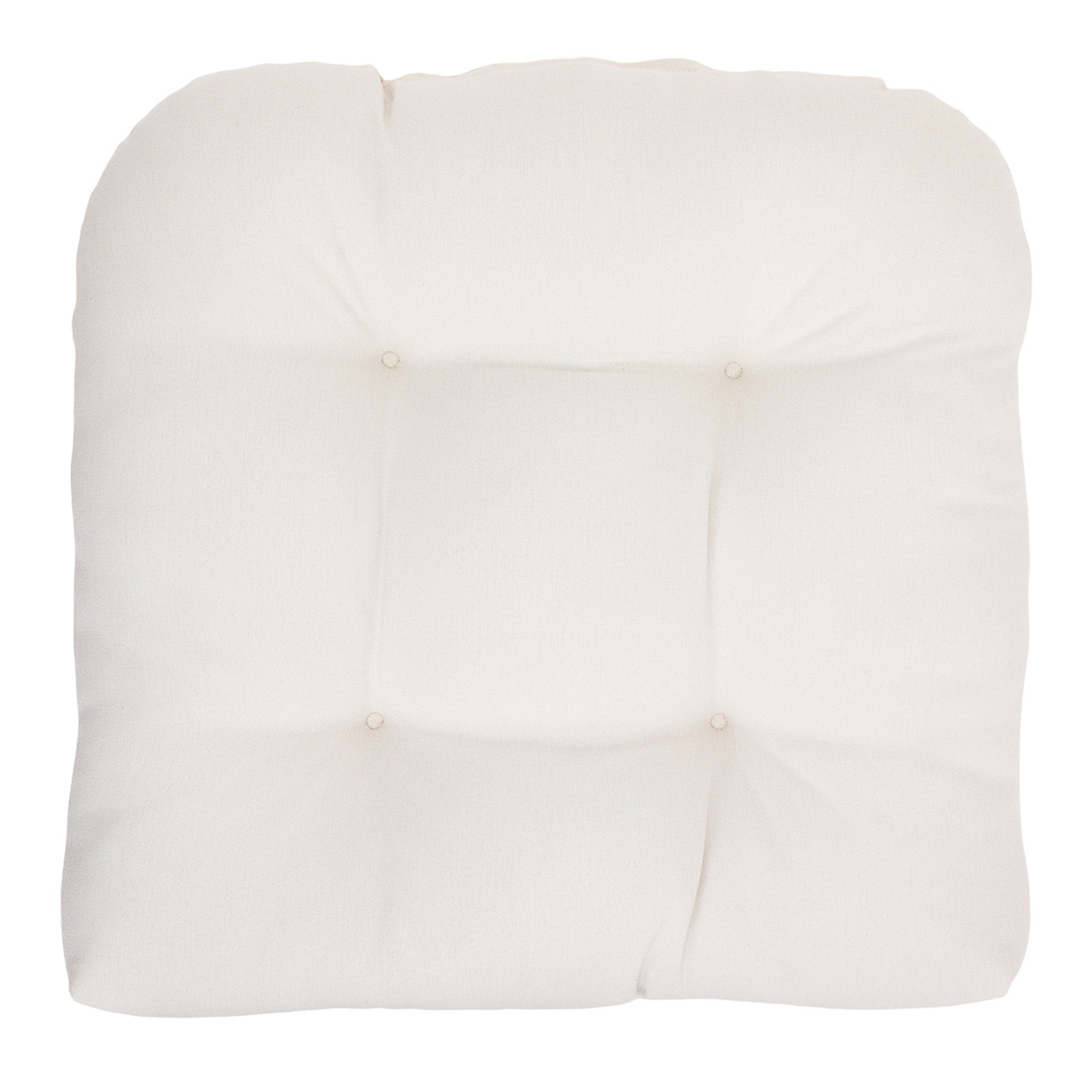 Natural Canvas Outdoor Wicker Seat Cushion