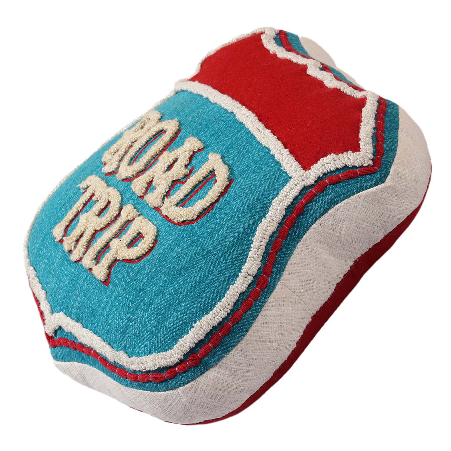 Road Trip Shaped Throw Pillow, 18x17