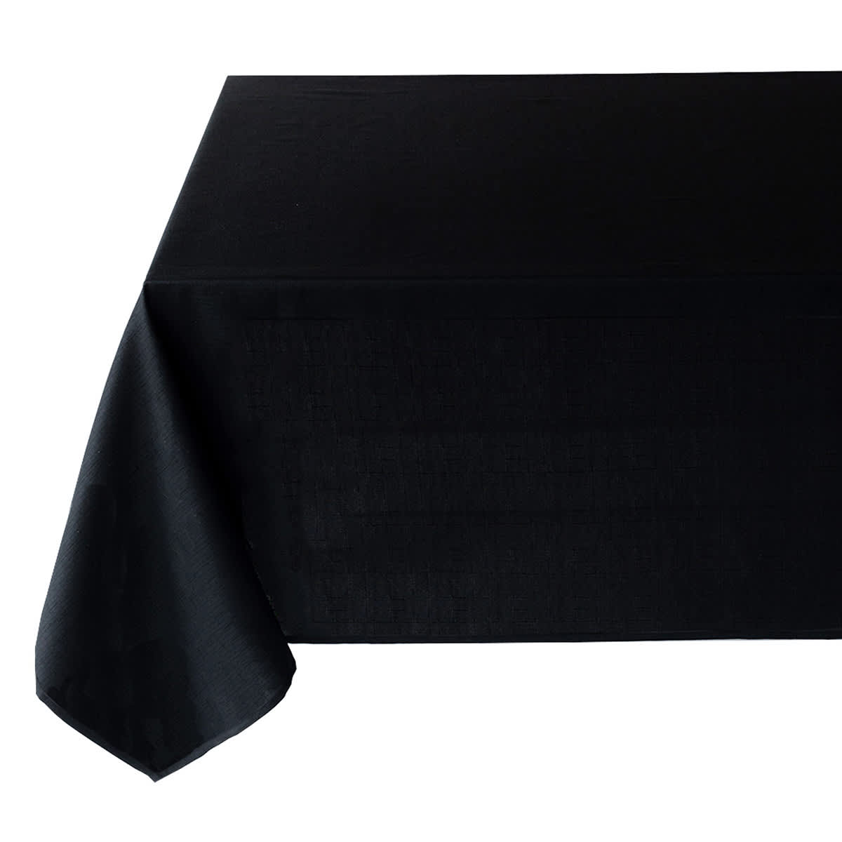 Basics Solid Black Tablecloth, 60x84