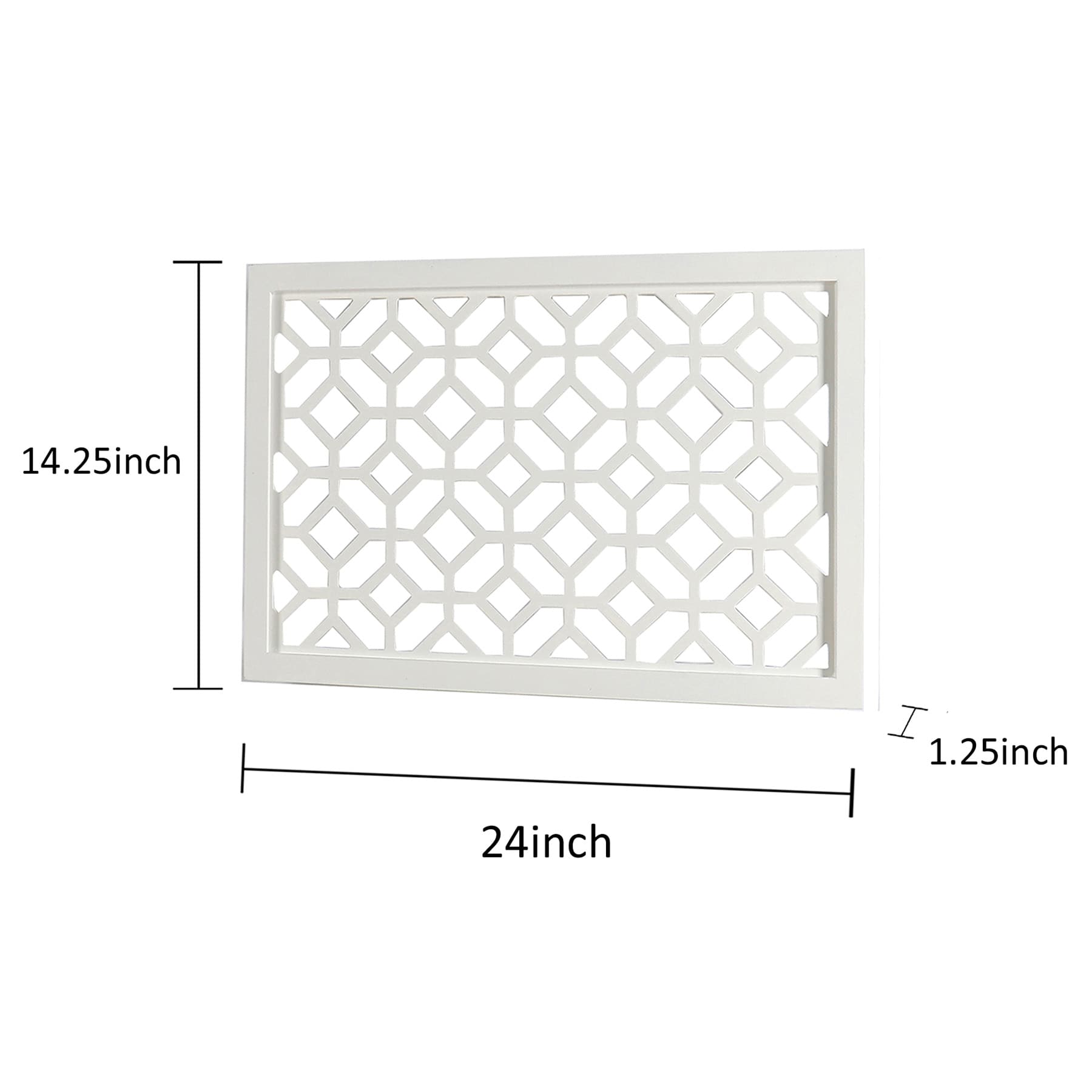 Providence White Cut Out Wooden Wall Art, 24x14