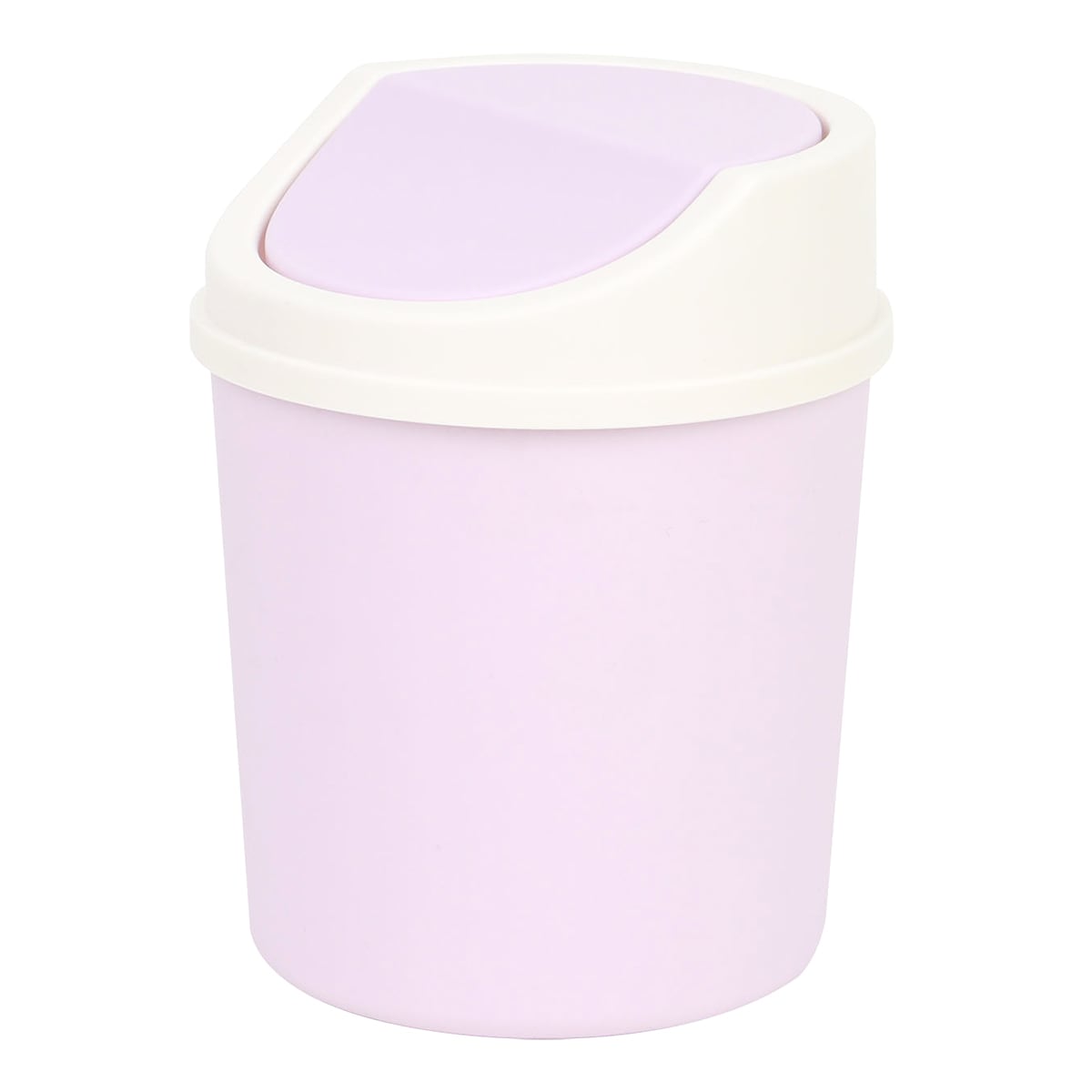 Lavender Lidded Trash Can, 1.5l