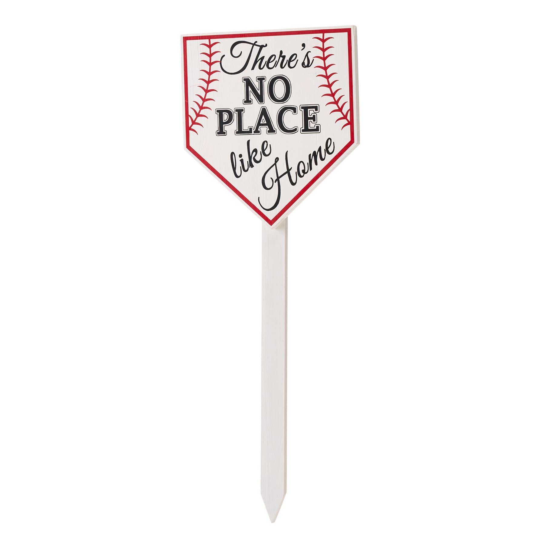There's No Place Like Home Baseball Yard Stake, 24"
