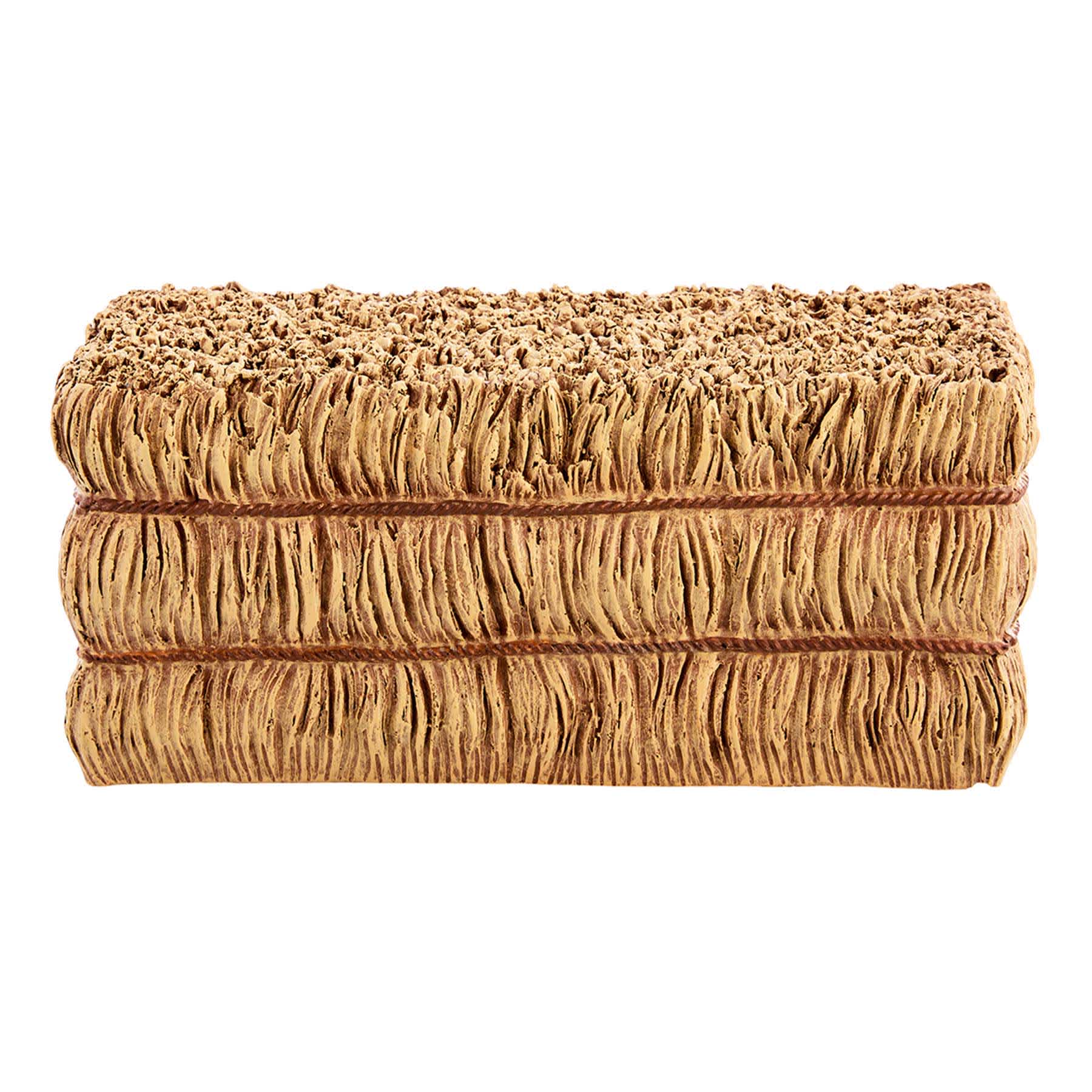 Homespun Harvest Resin Hay Bale, 12"