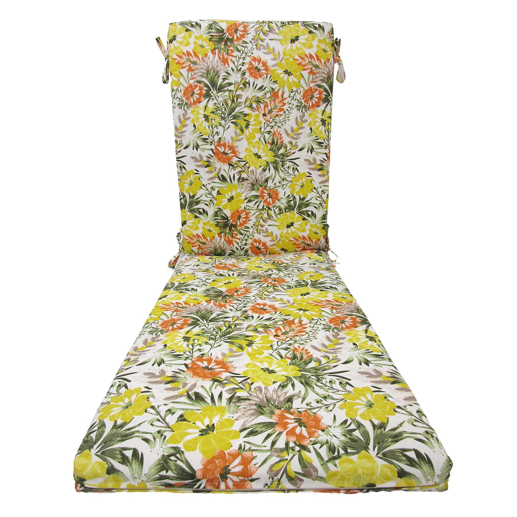 Mohana Floral Outdoor Chaise Lounge Cushion