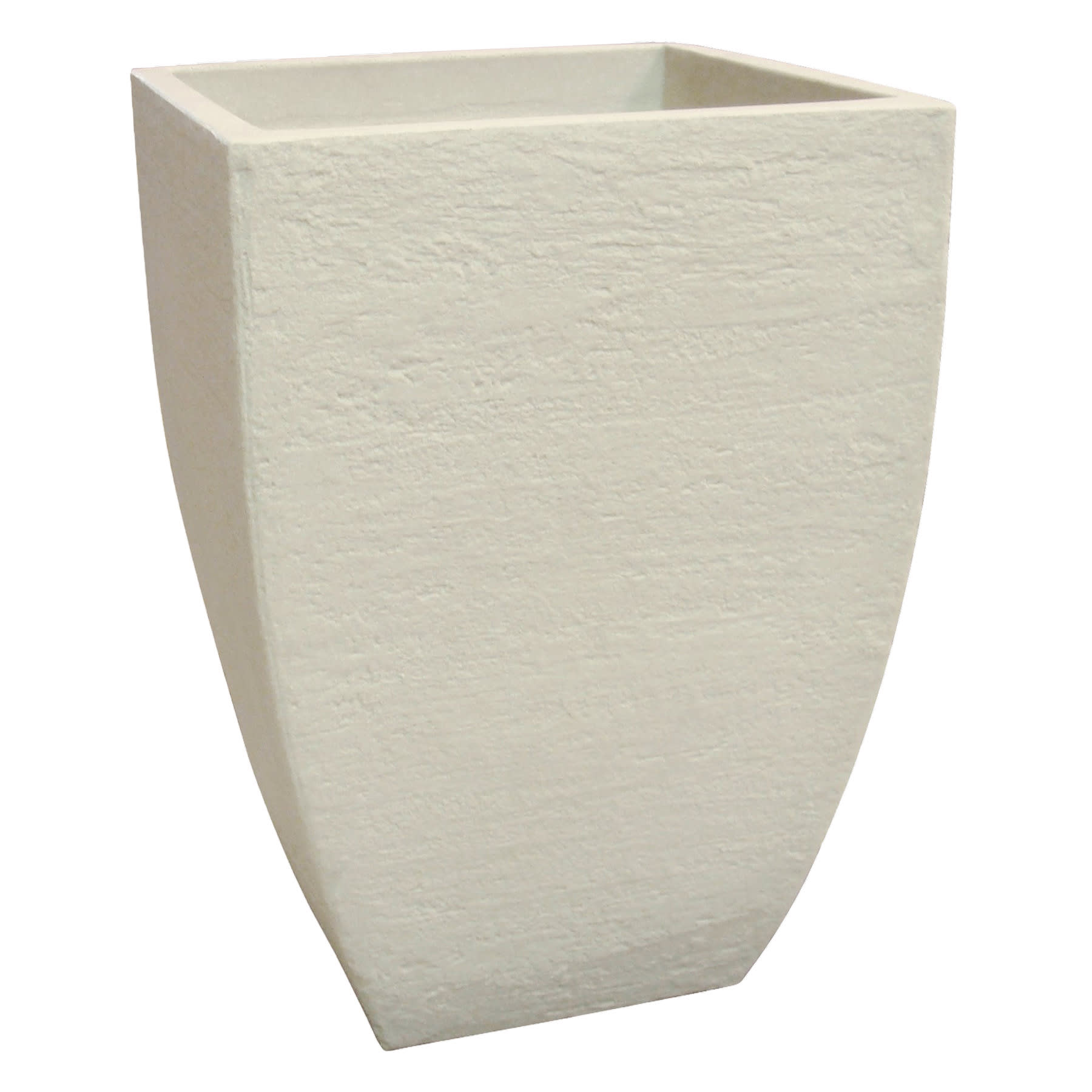 Off White Round & Square Planter, 14.5"