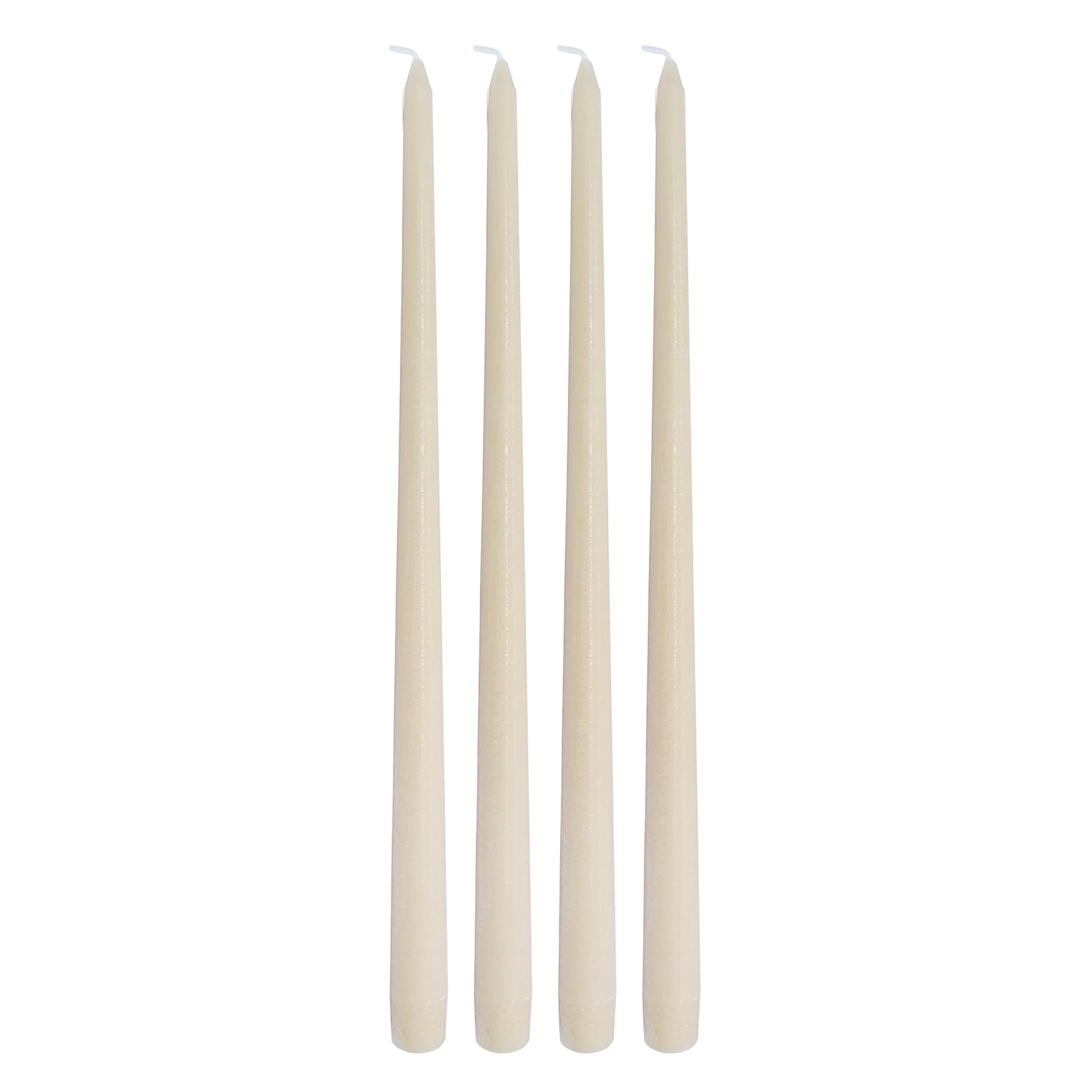 Honeybloom 4-Pack Tan Unscented Taper Candles, 14"