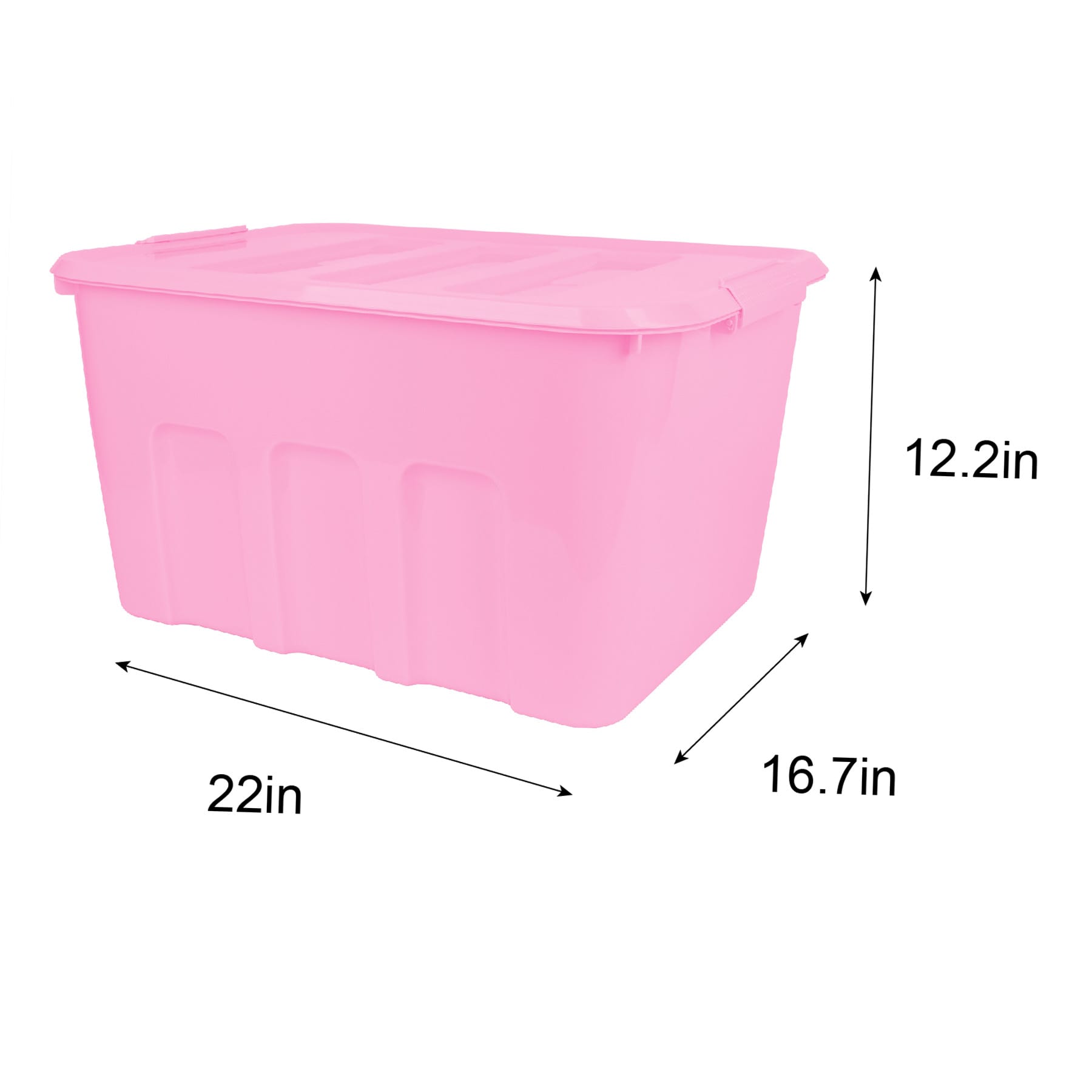 Dark Print Opaque Storage Tote, 52l