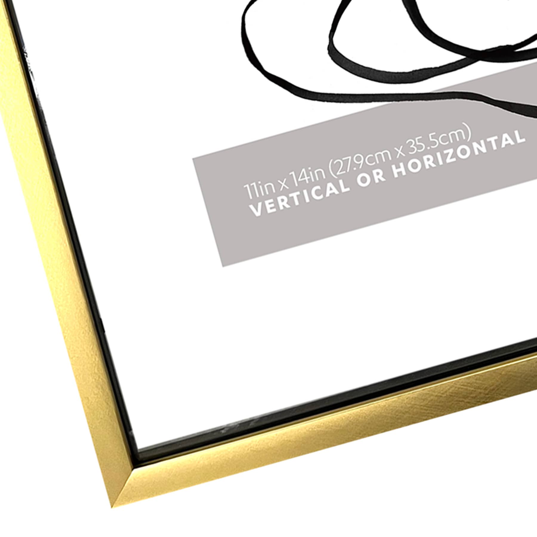 Gold Floating Wall Frame, 16x20