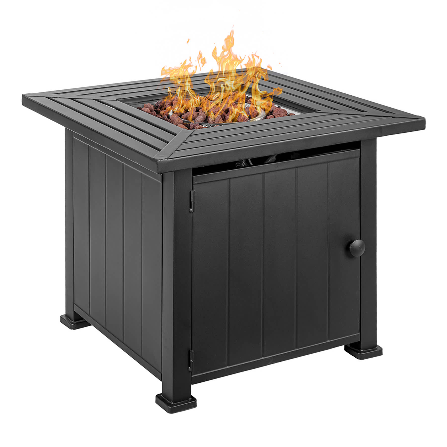 Grammercy Gas Fire Pit Table Stainless Steel Burner 50000 Btu, 30"
