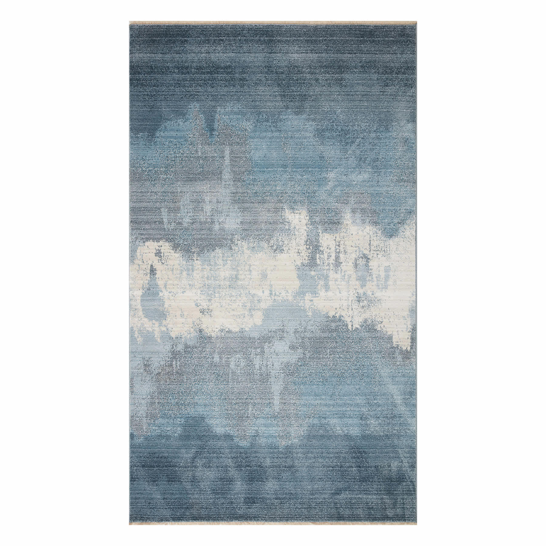(B763) Ty Pennington Cypress Blue Ombre Accent Rug, 3x5