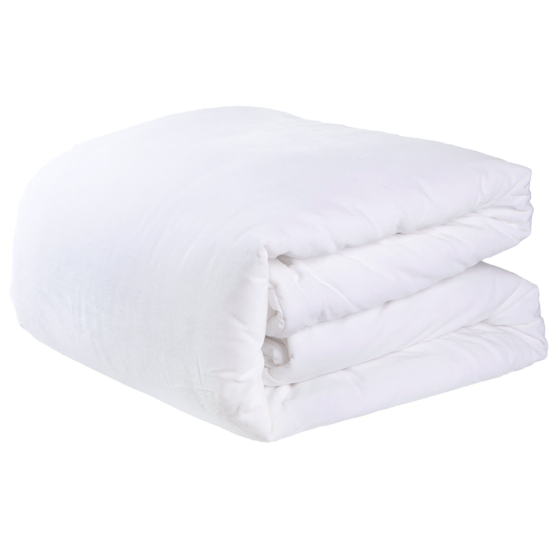 Providence 3-Piece White Cotton Velvet Comforter Set, King