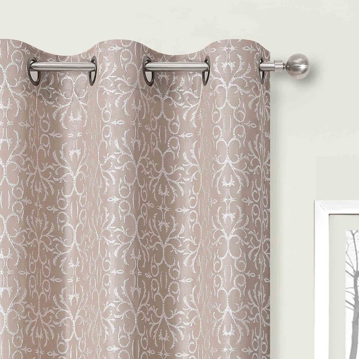 2-Pack Koa Linen Light Filtering Grommet Curtain Panel Set, 84"