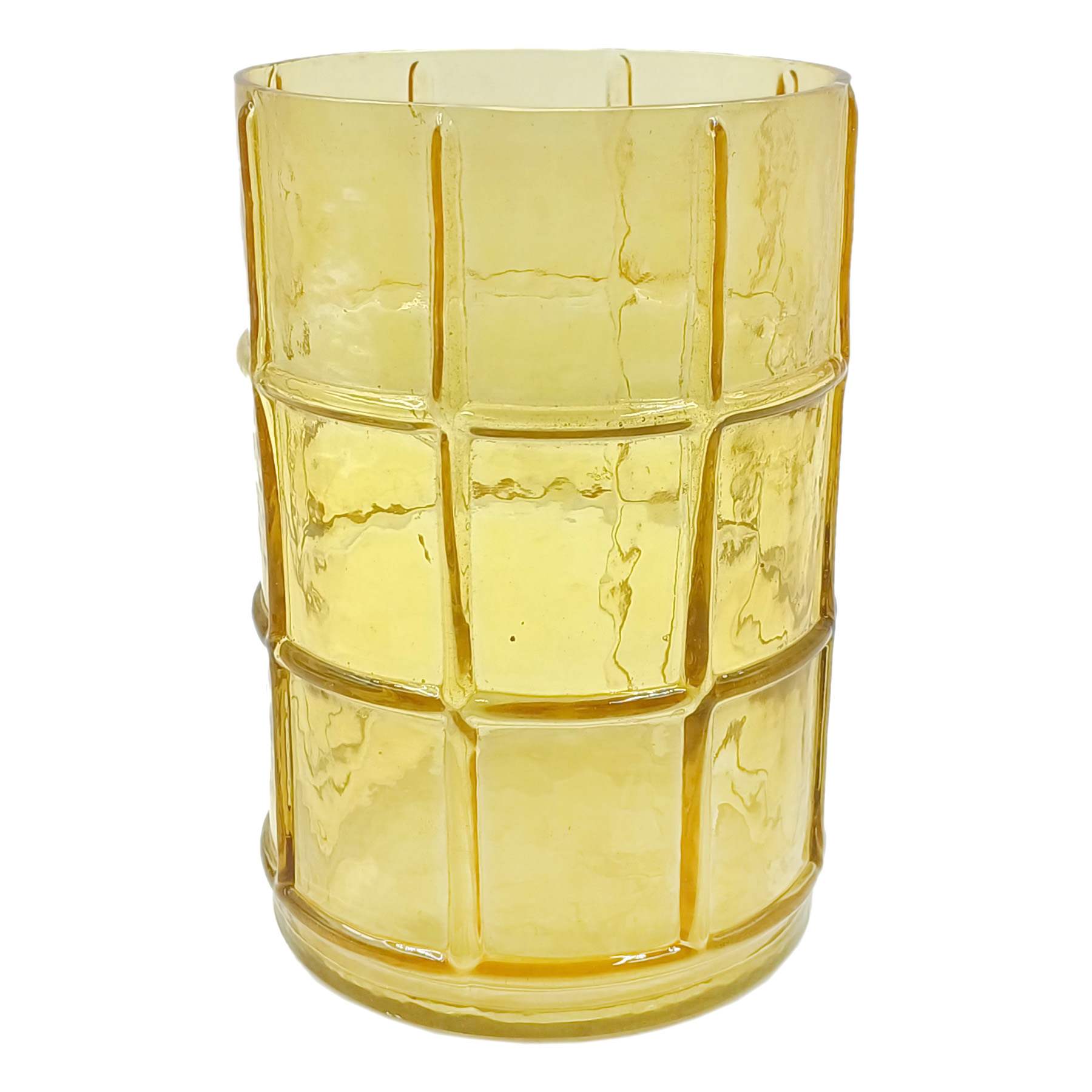 Honeybloom Honey Glass Pane Hurricane, 6"