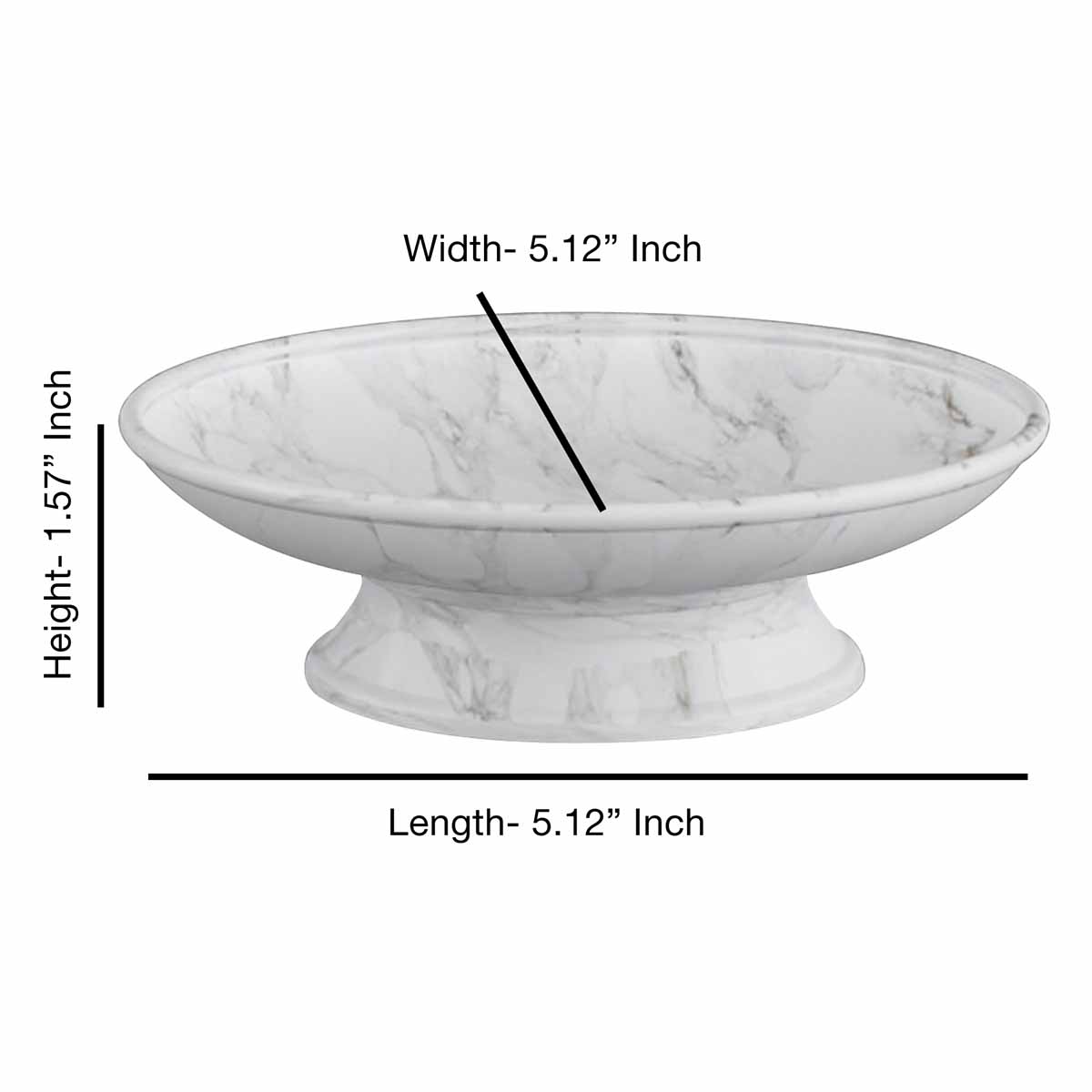 Providence Belle Grey & White Marbled Soap Dish
