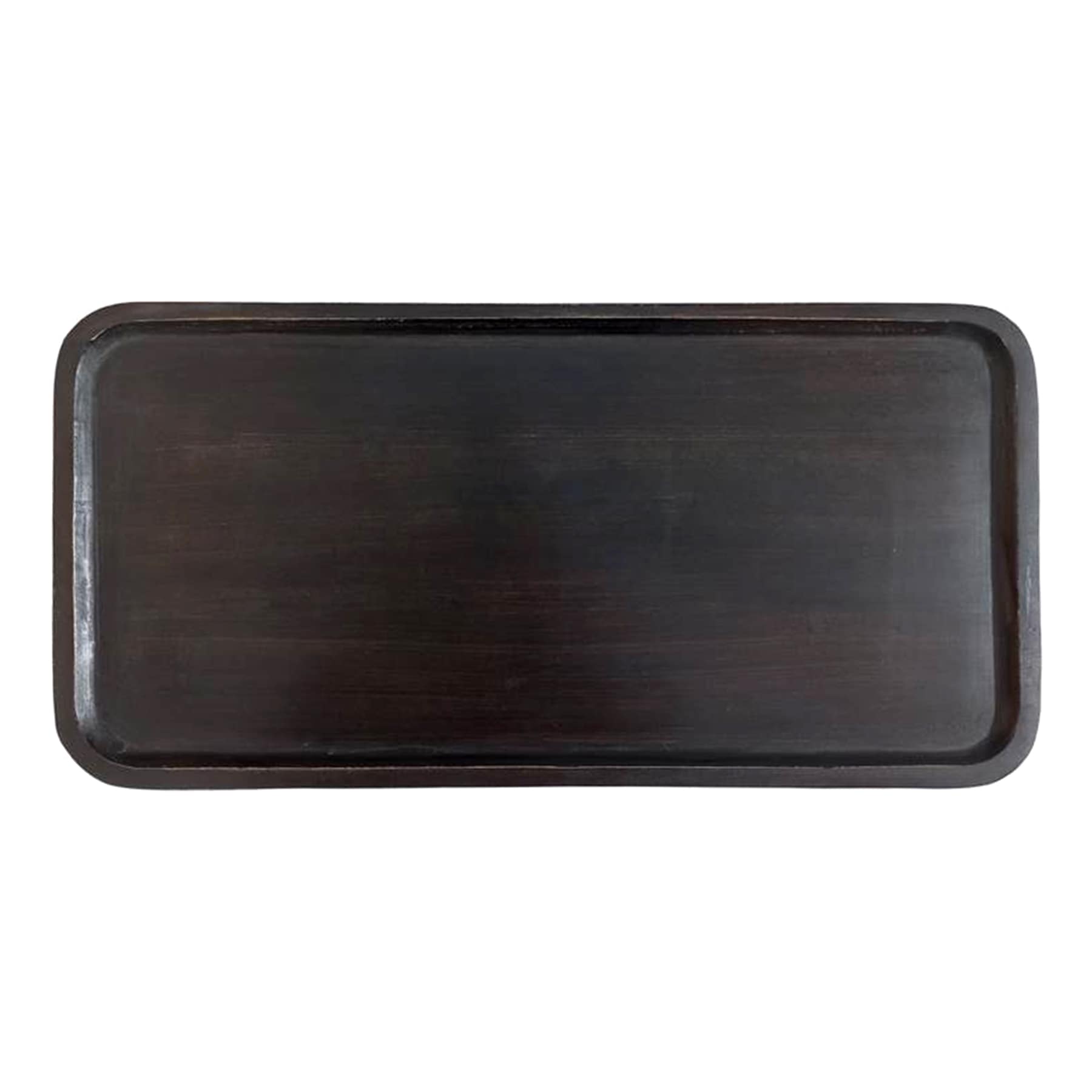Black Wooden Decorative Tray, Large