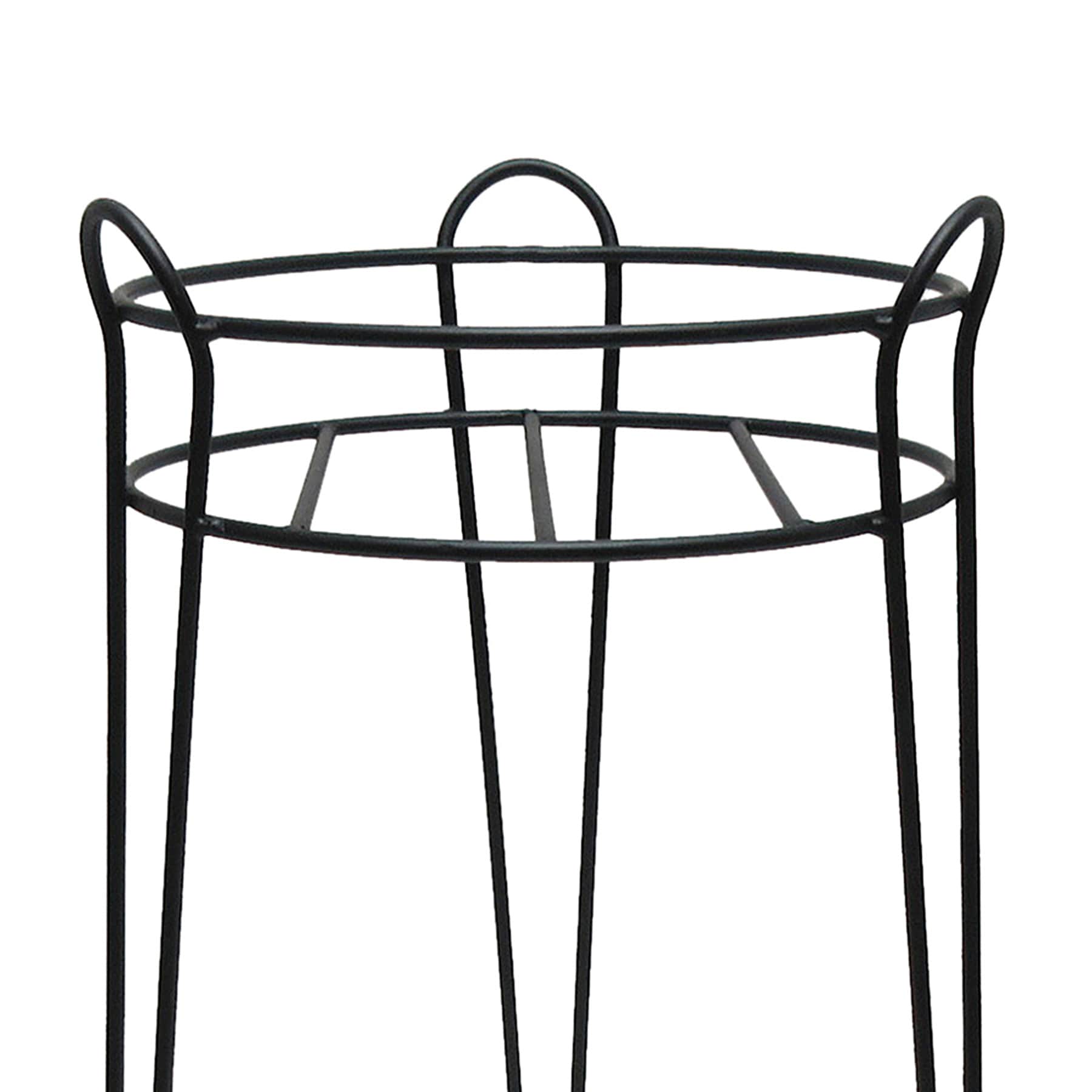 Black Metal Wire Plant Stand, Medium