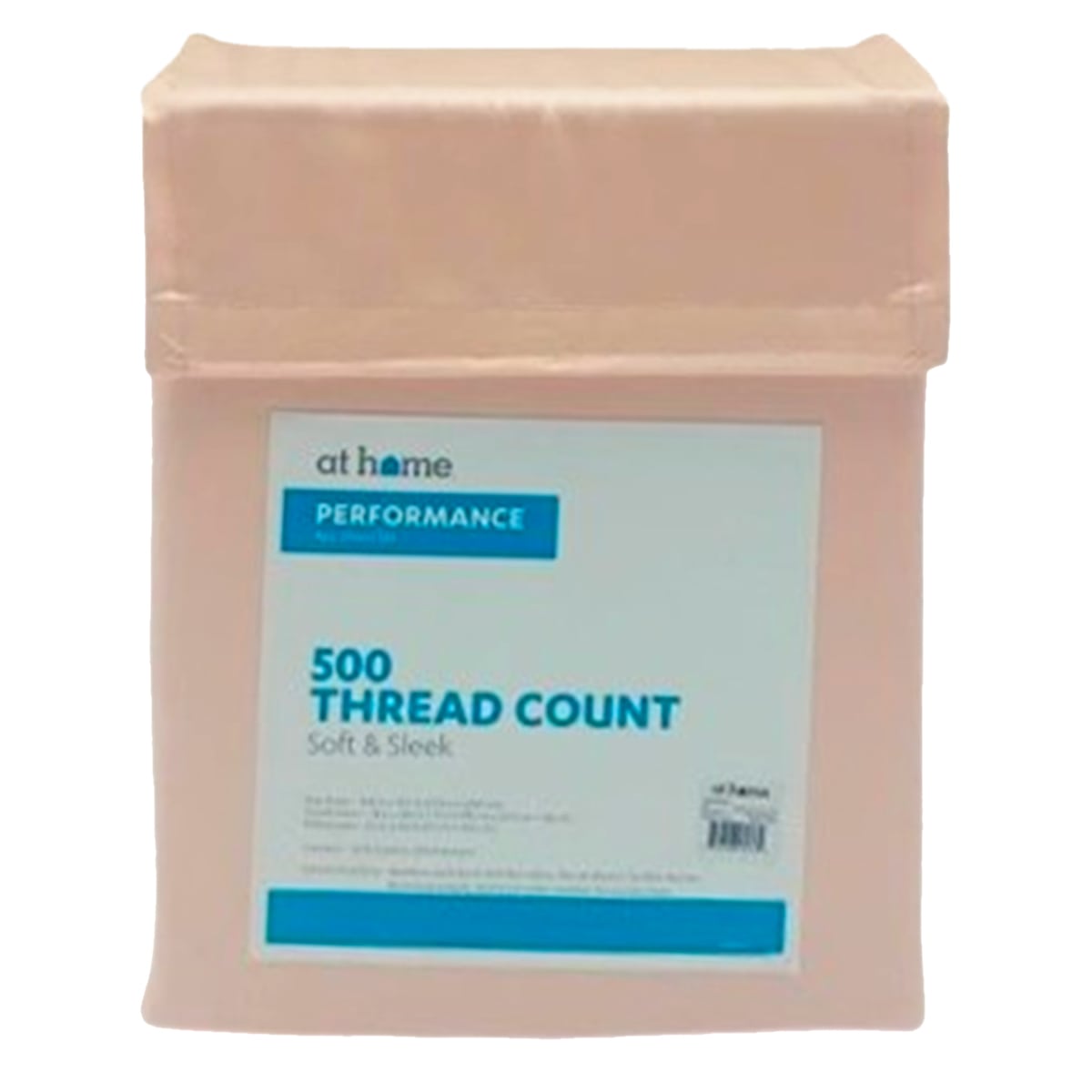 4-Piece Pink 500 Thread Count Cotton Blend Sheet Set, King