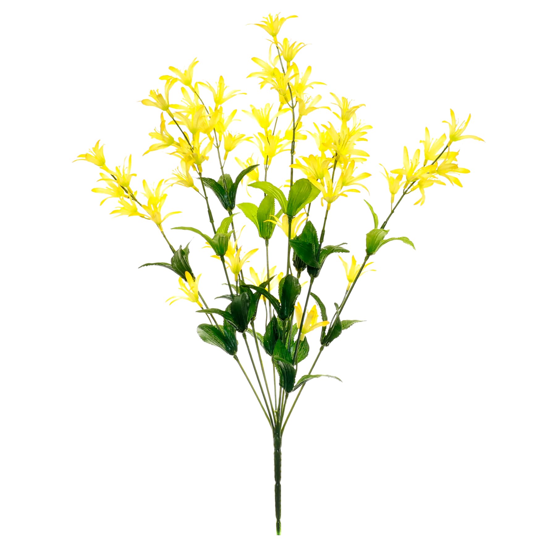 Yellow Freesia Floral Bush, 21"