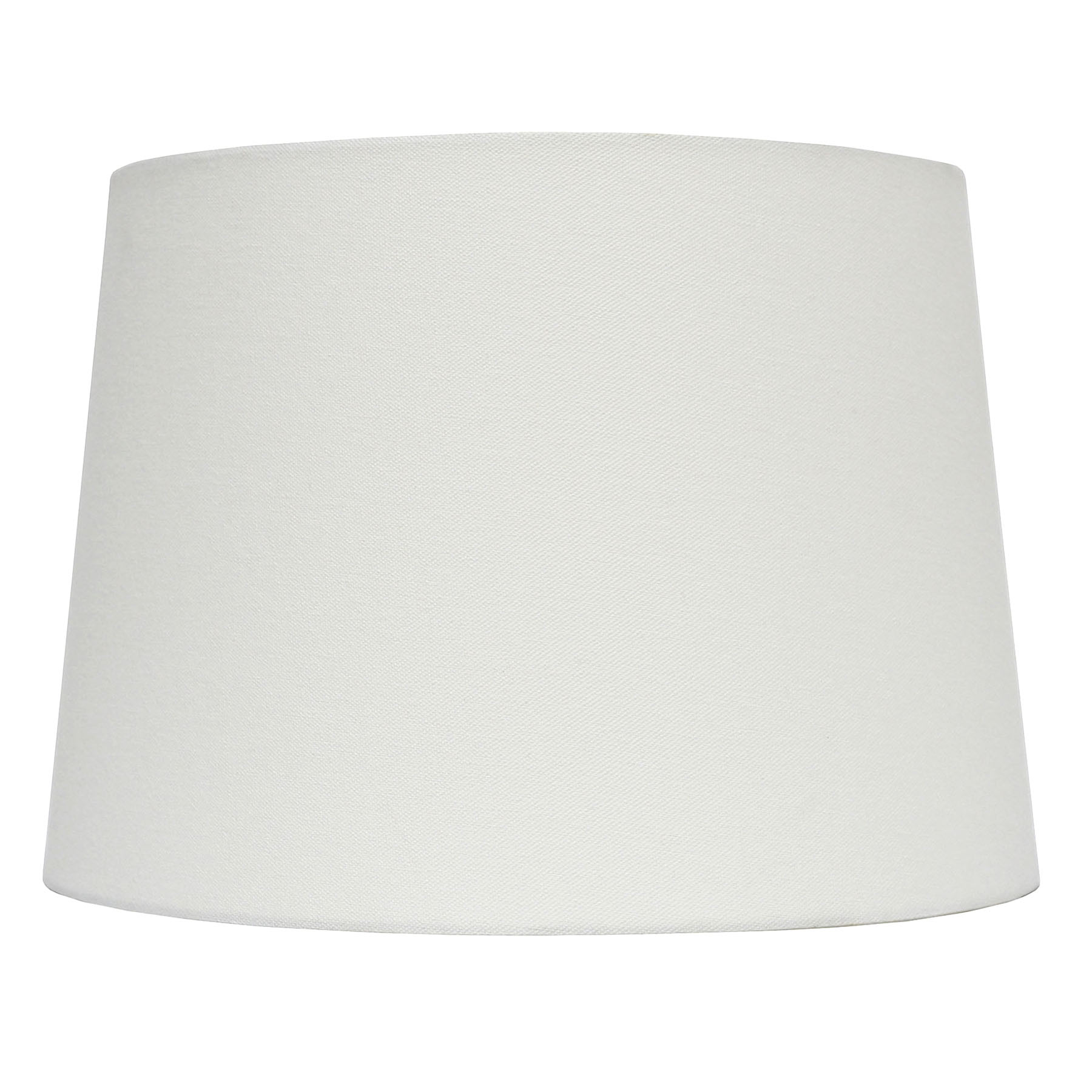 White Tapered Drum Medium Table Lamp Shade, 12x14x10