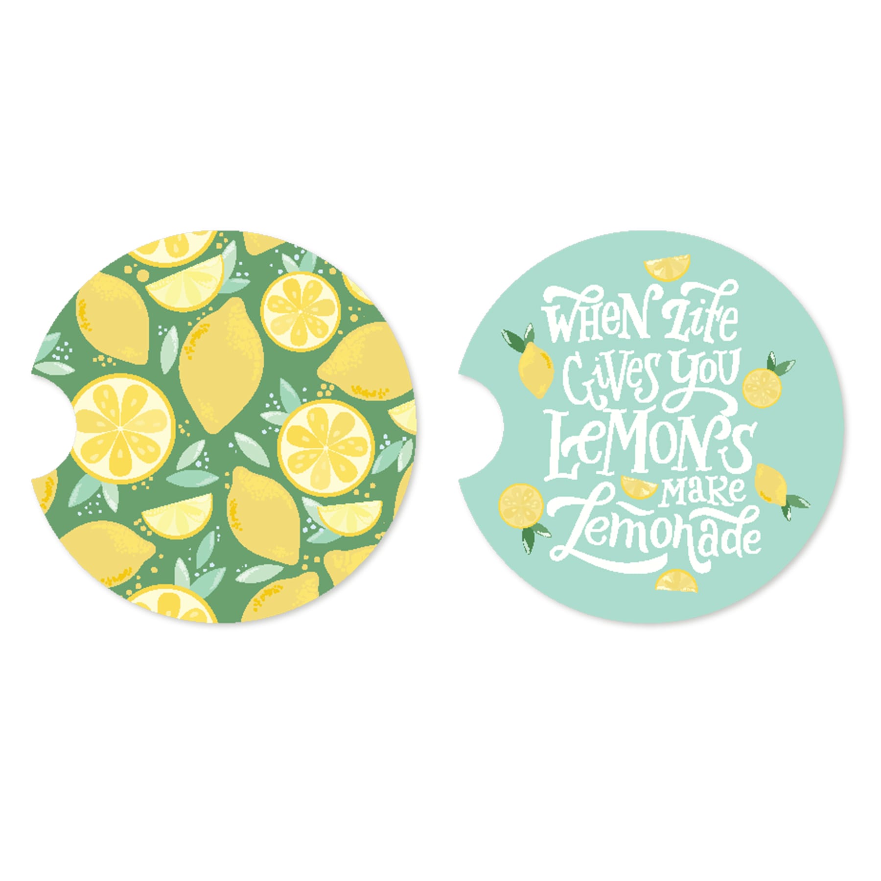 2-Pack Lemons Car Coasters