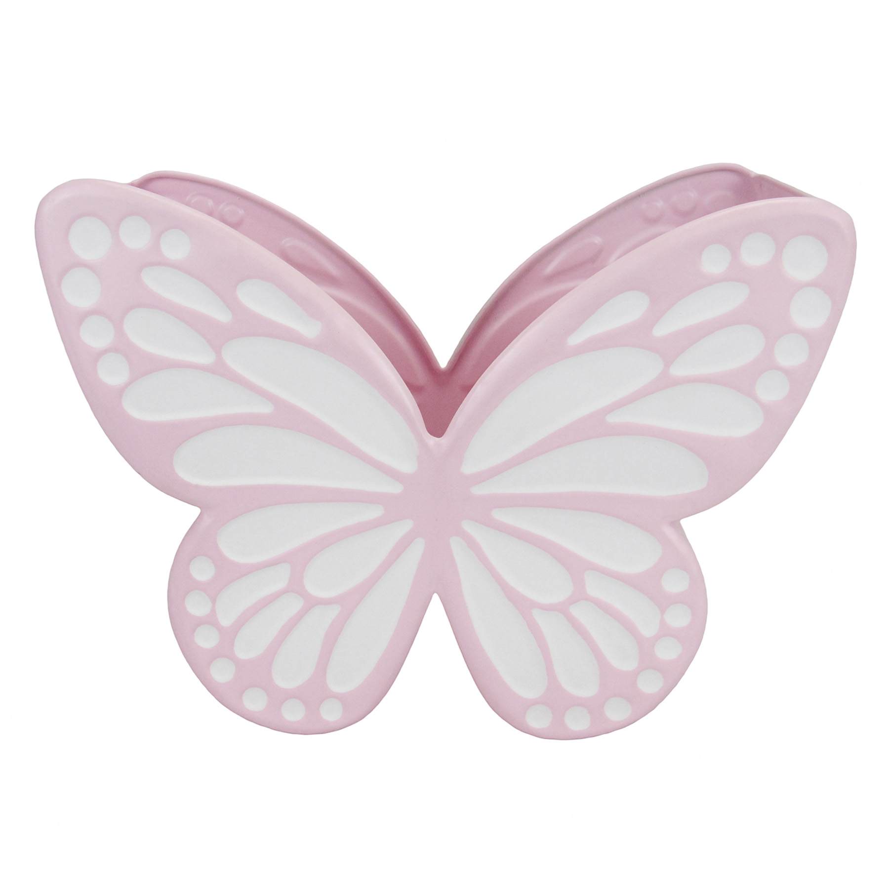Sunny Club Pink Metal Butterfly Planter, 10"