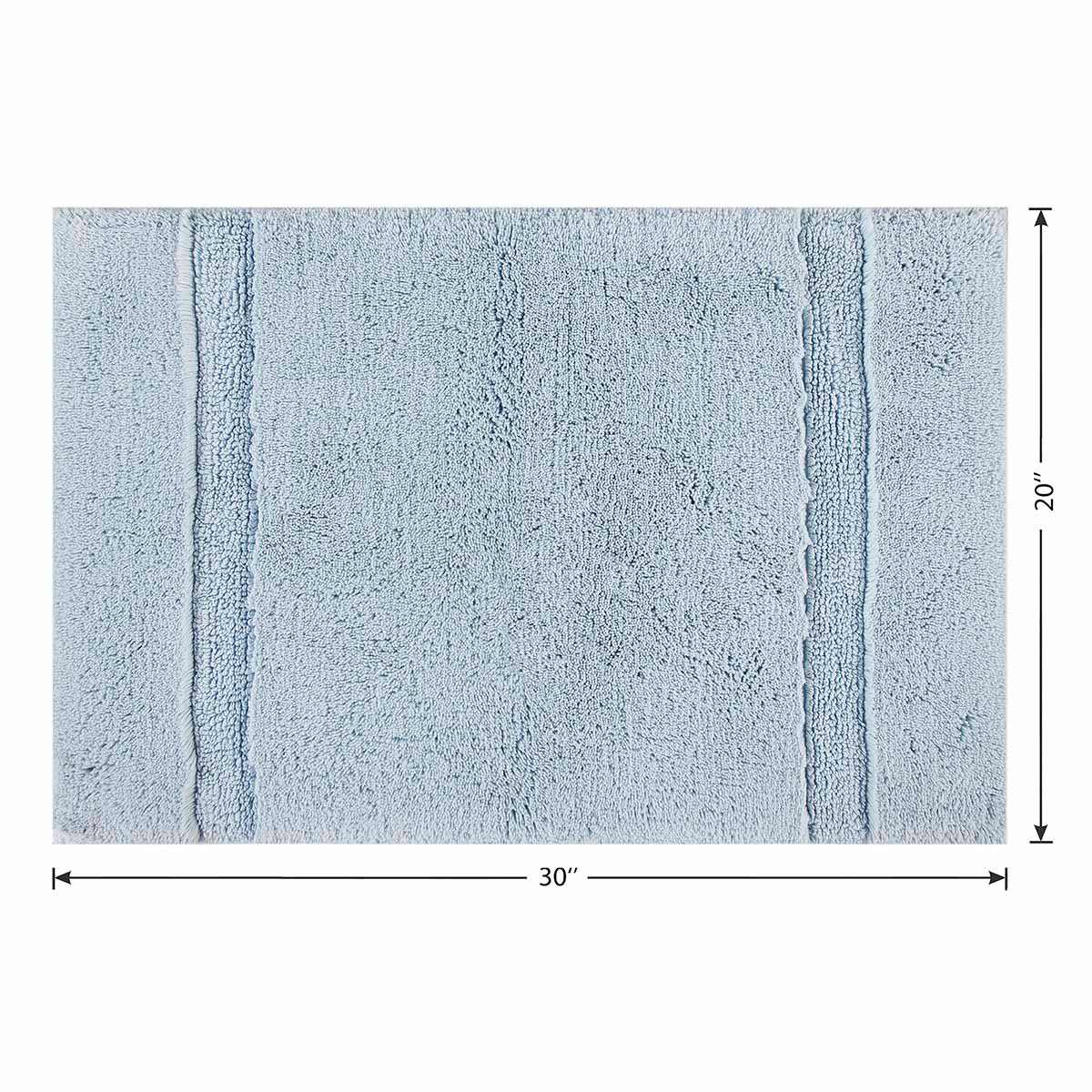 Providence Orion Light Blue Cotton Bath Rug, 20x30