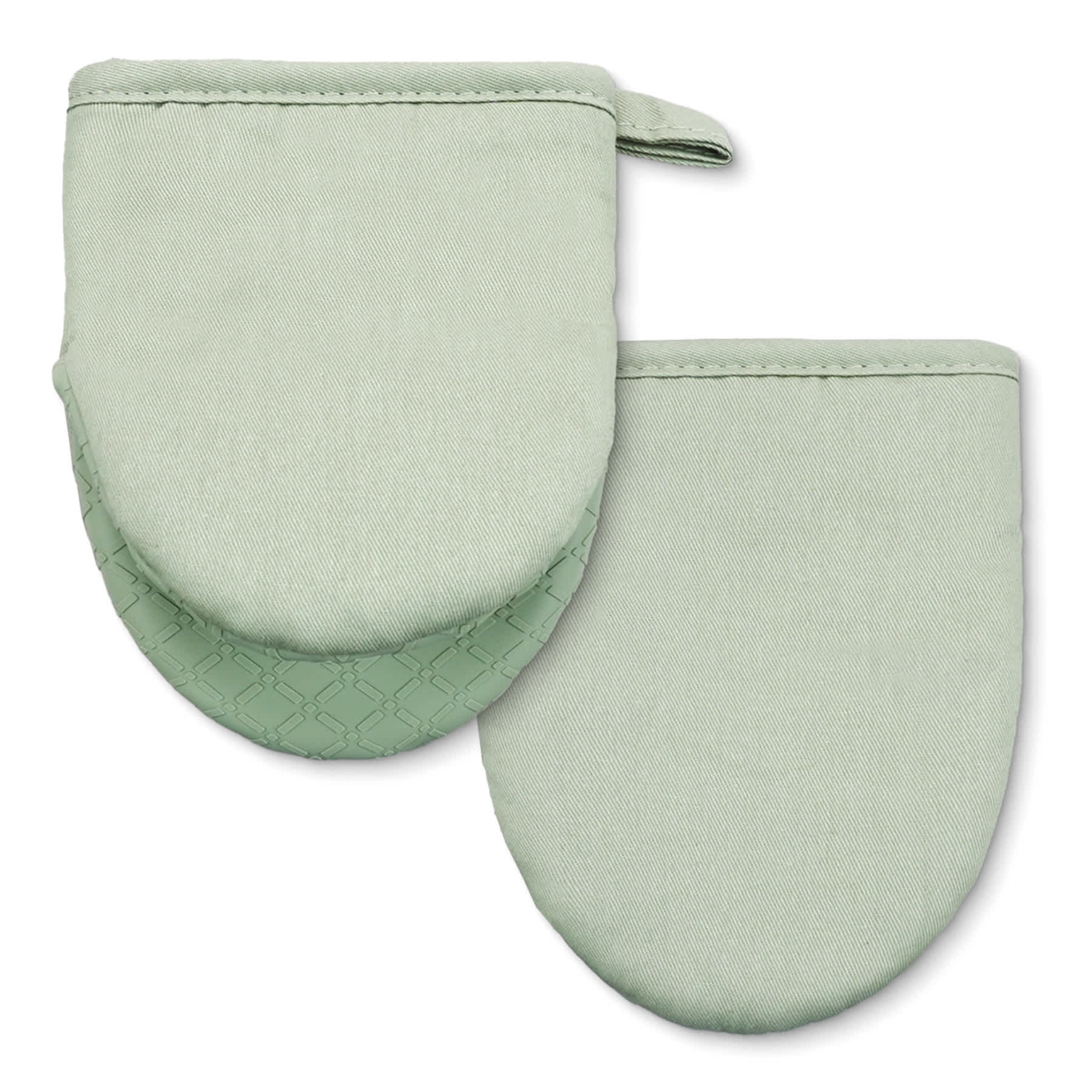 Set of 2 Green Silicone Mini Mitts