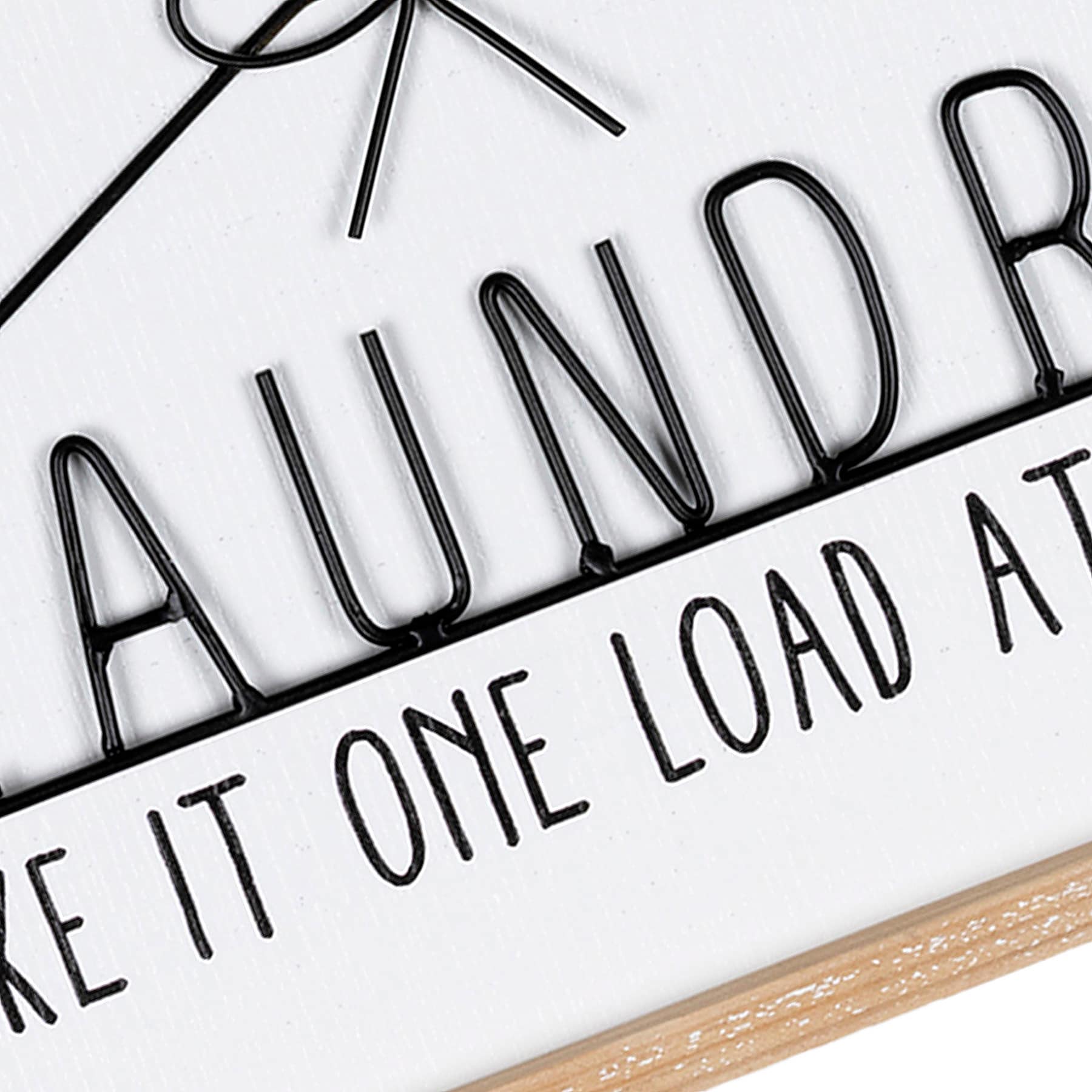 Framed Laundry Humor Wall Decor, 16x9