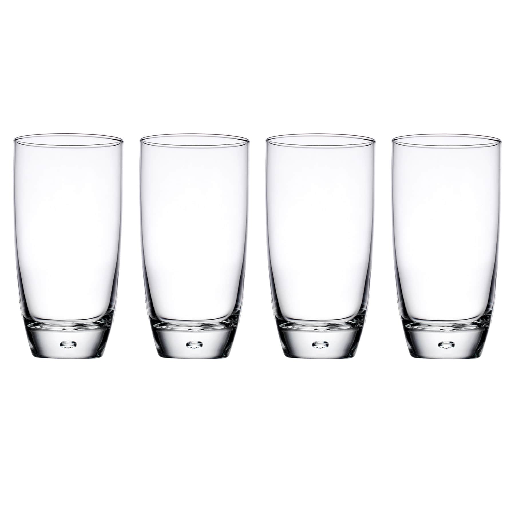 Set of 4 Tribeca Bubble Glass Highball, 16oz
