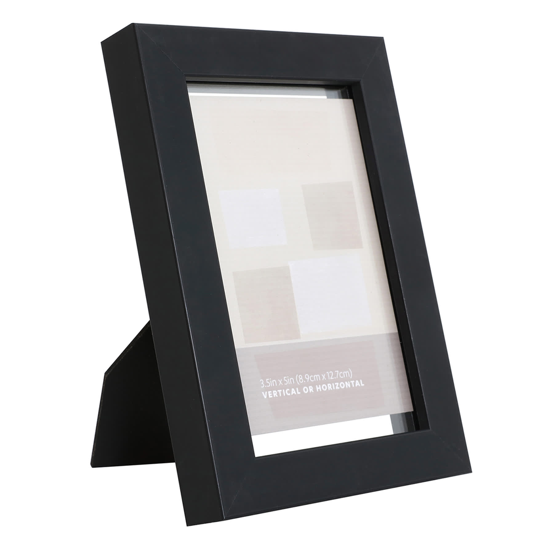 Black Tabletop Float Picture Frame, 4x6