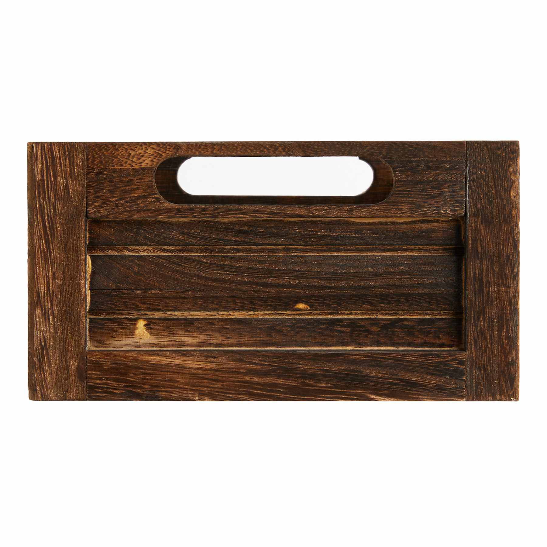 Brown Wooden Storage Crate, Small