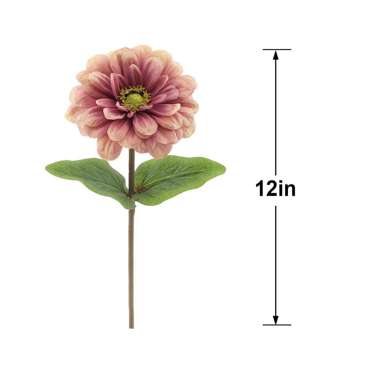 Willow Crossley Pink Zinnia Floral Pick, 12"