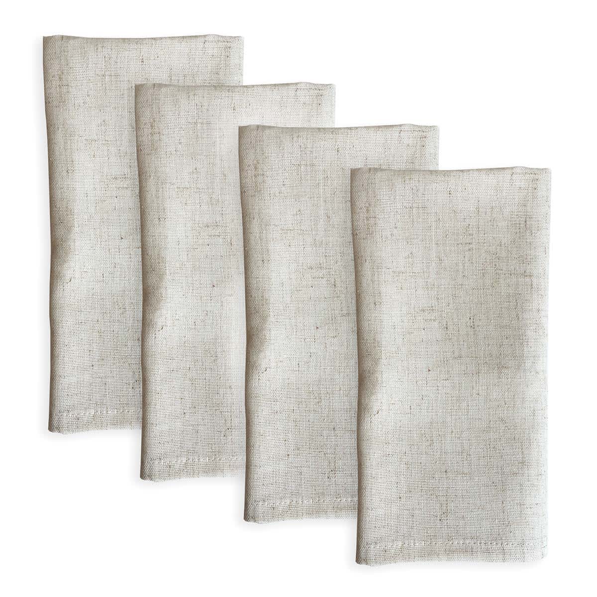 Set Of 4 18X18In Darby Natural Napkins