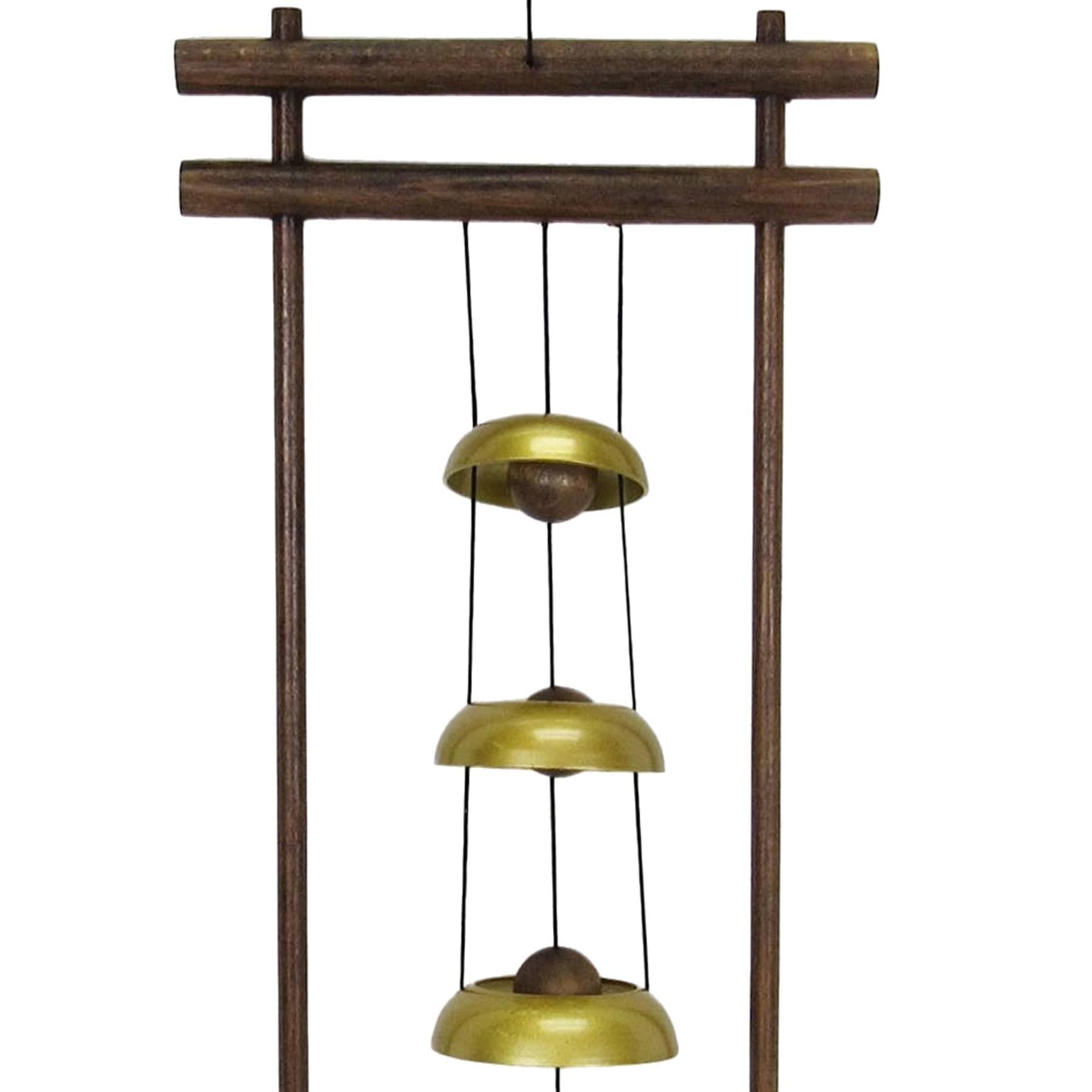 Found & Fable Metal & Wood Wind Chime, 18"