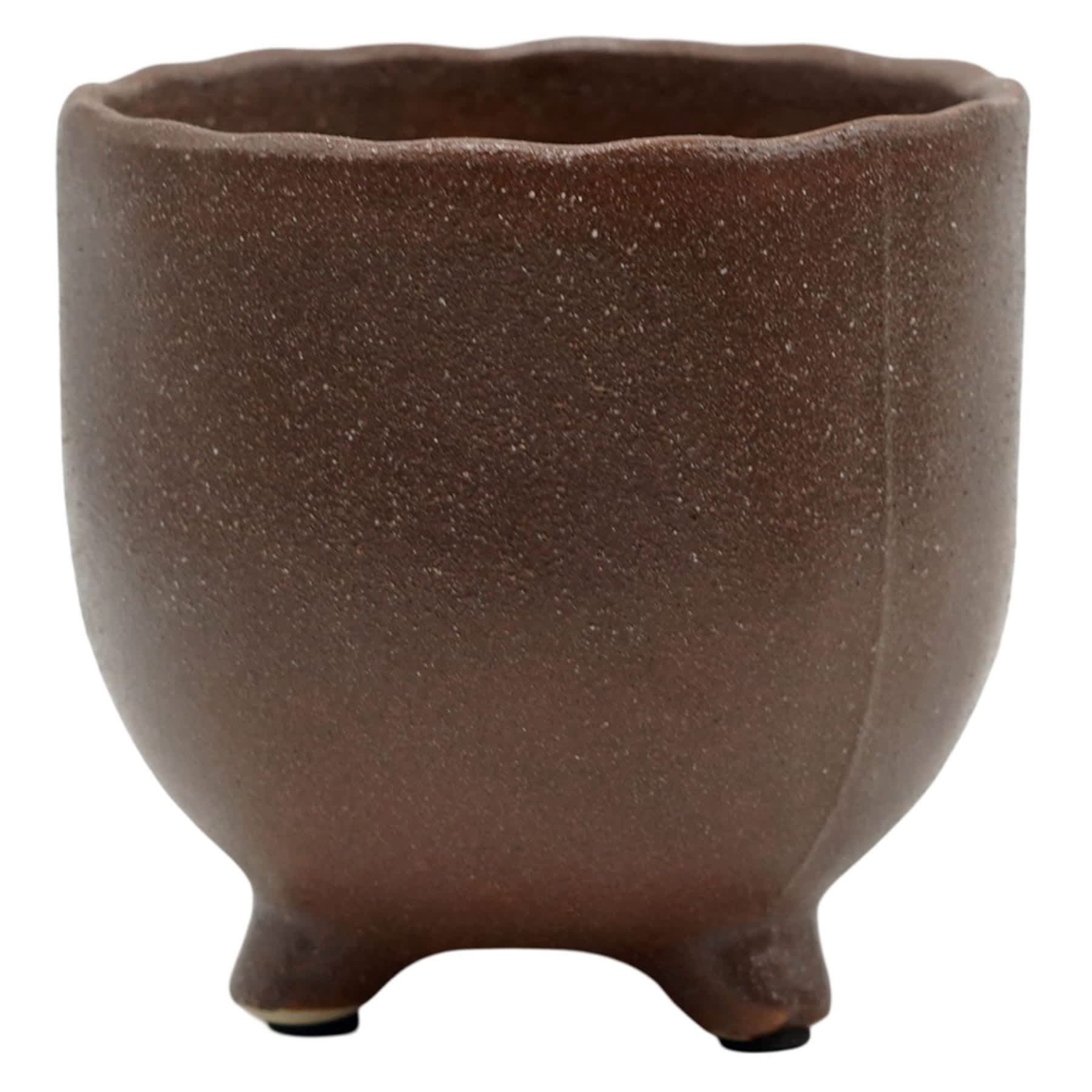 Indoor Brown Footed Planter, Small