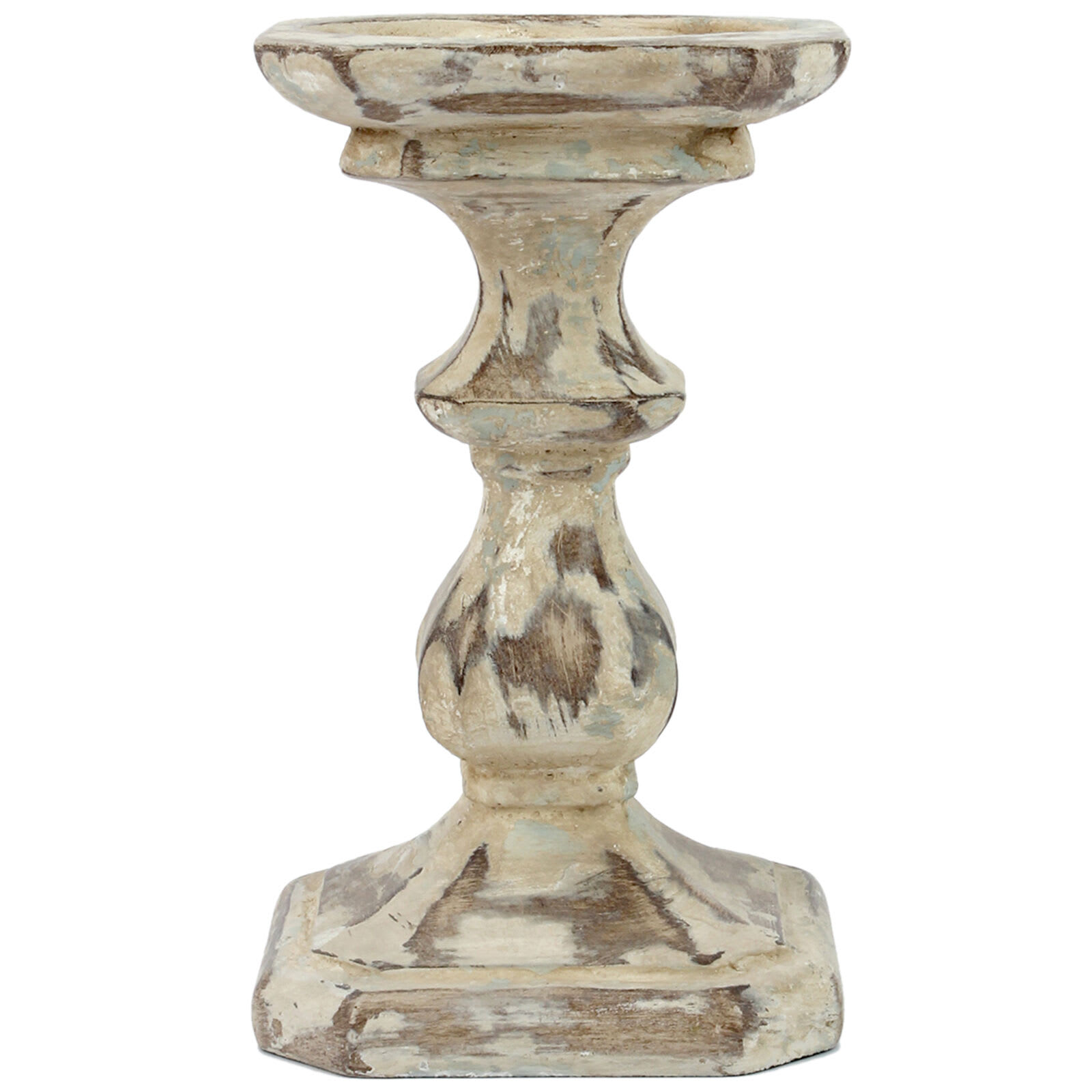 Neutral Pillar Candle Holder, 6"