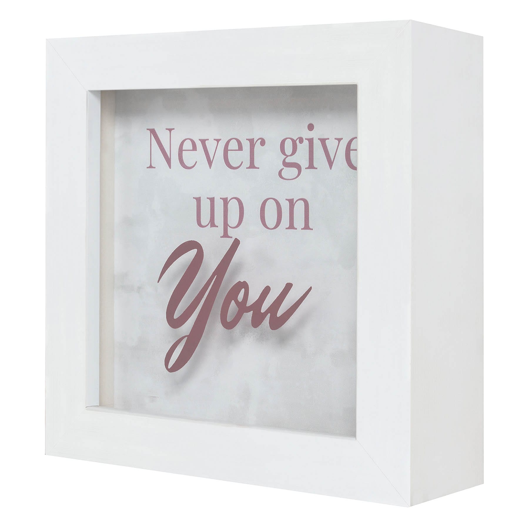 Laila Ali Never Give Up On You Table Sign, 6"