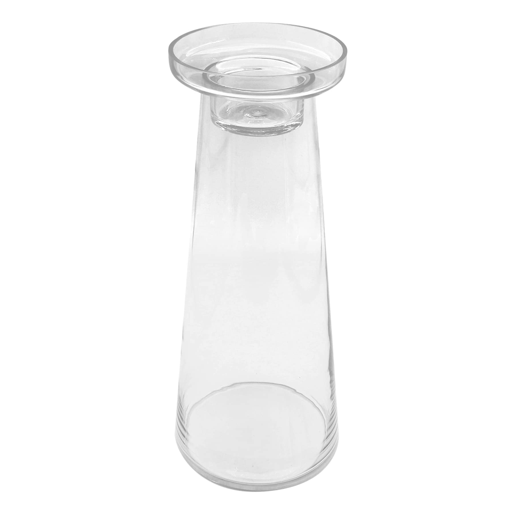Ty Pennington Clear Glass Pillar Candle Holder, 18.5"