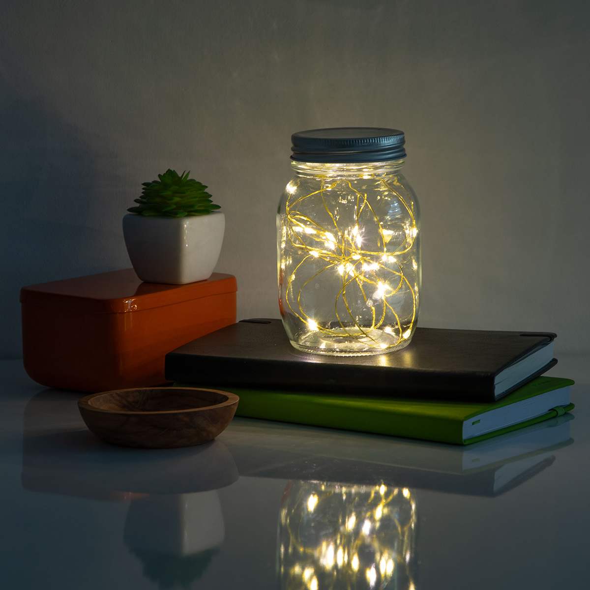 White Silver Wire String Lights