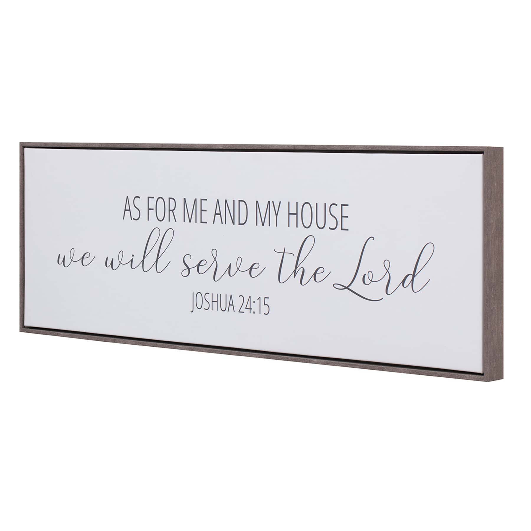 Bible Verse Canvas Wall Sign, 36x12
