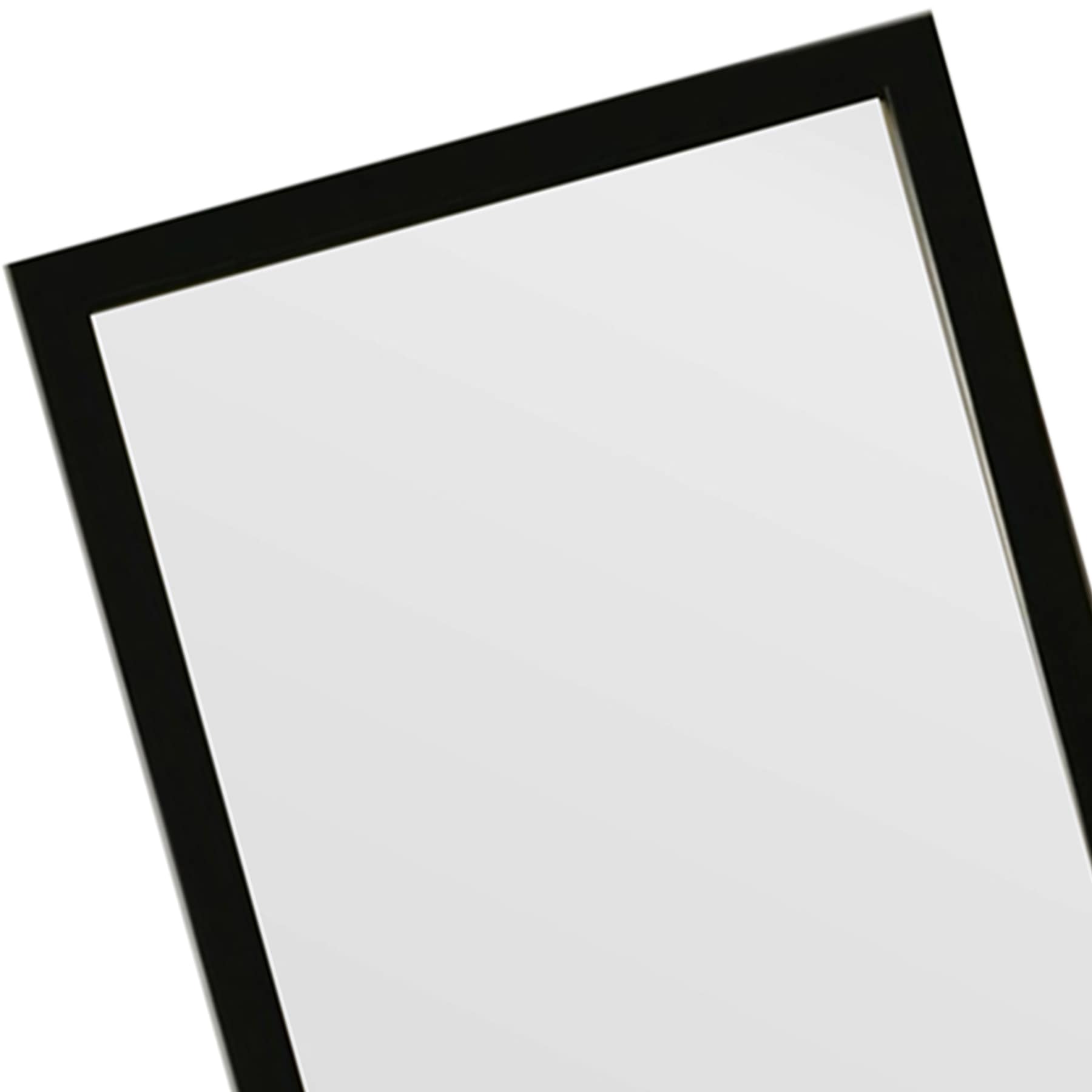 Black Basic Leaner Mirror, 14x50