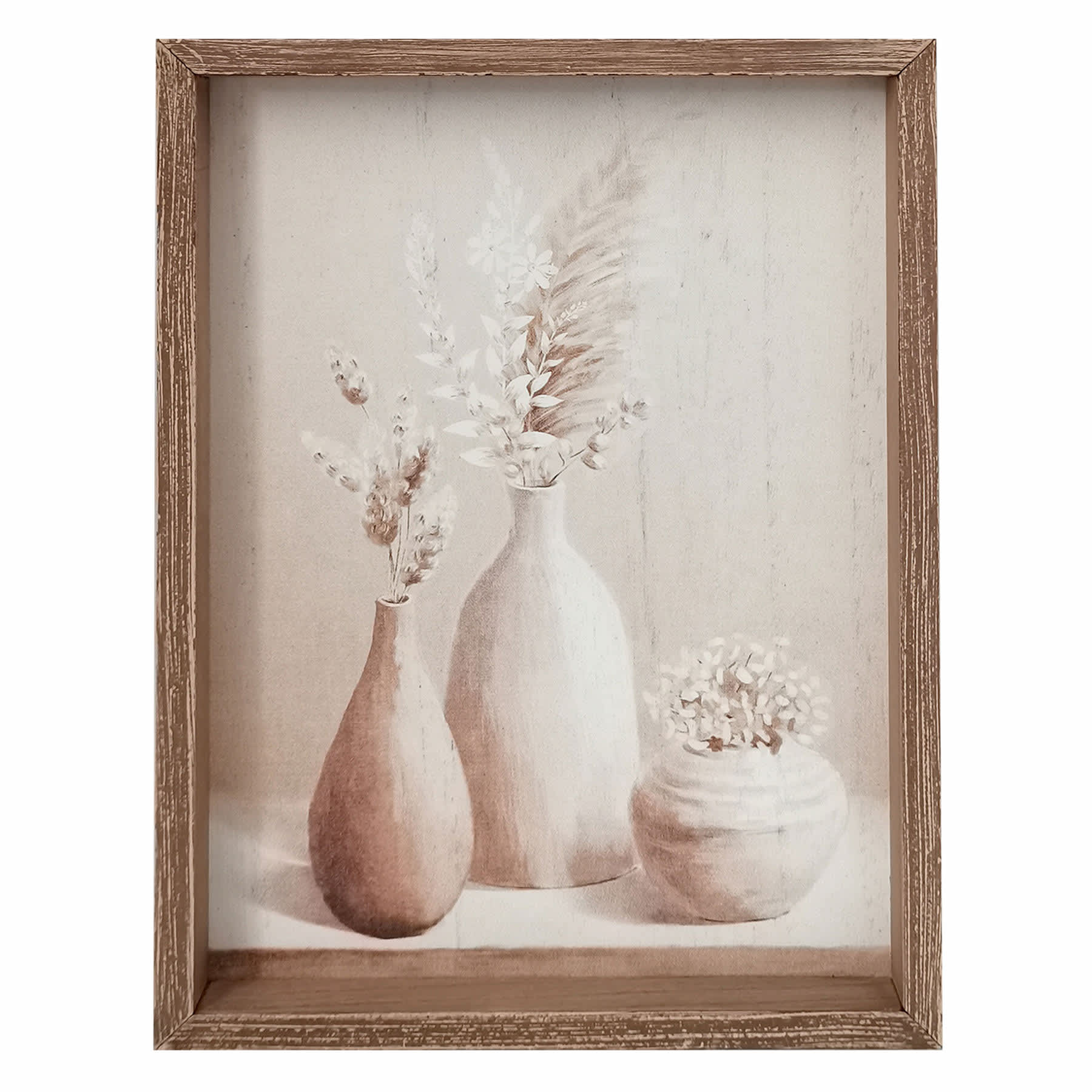 Vases with Florals Wall Decor, 7x9.5