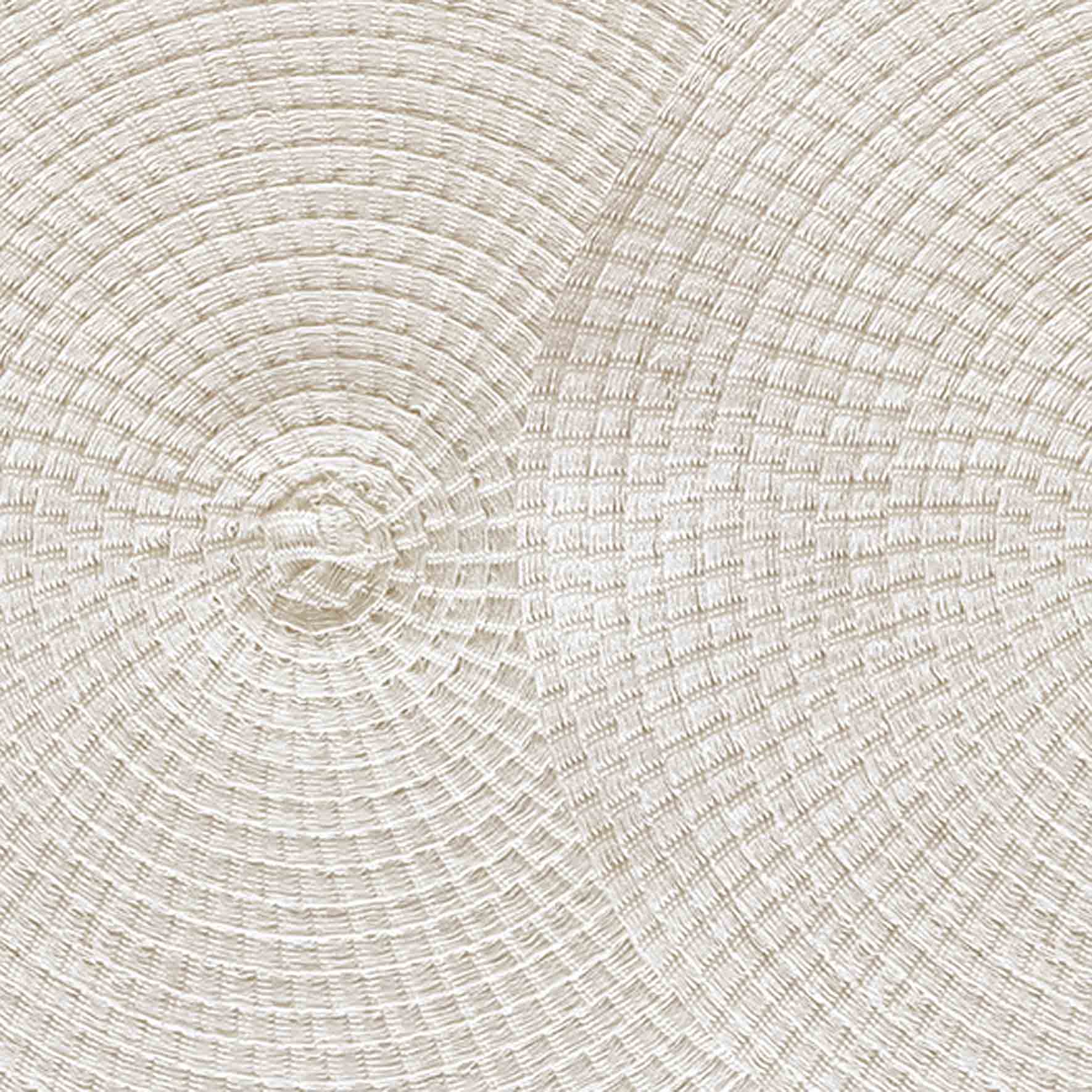 Set of 6 Round Shiori Placemats, Natural