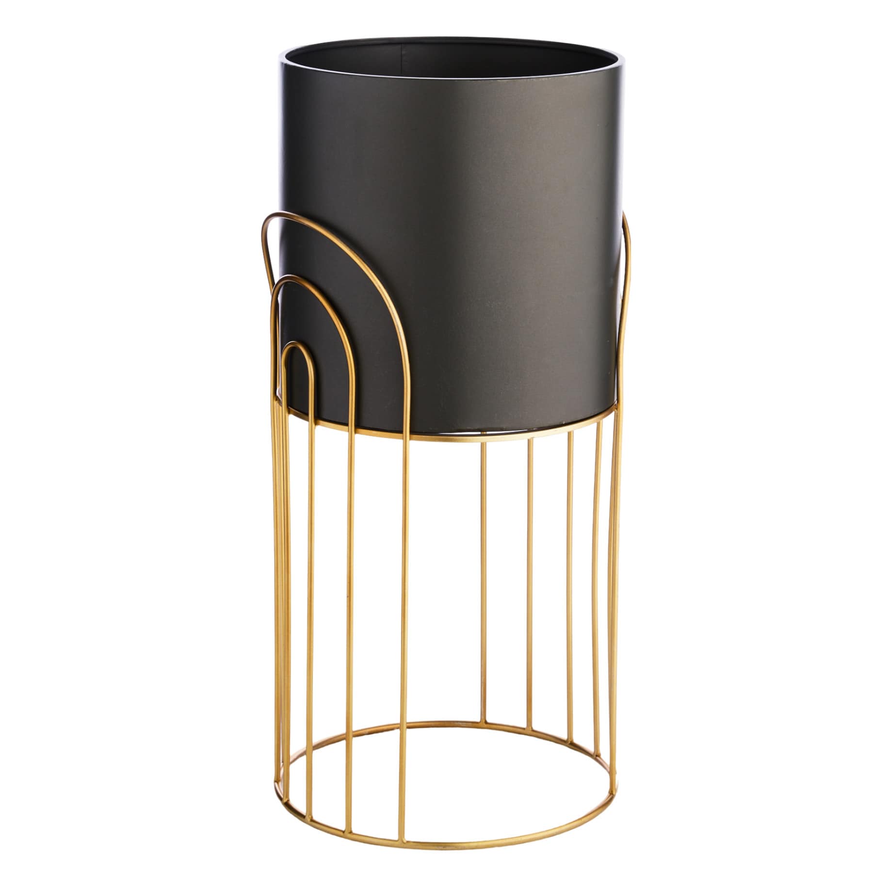 Crosby St. Bronze & Black Planter Stand, Large