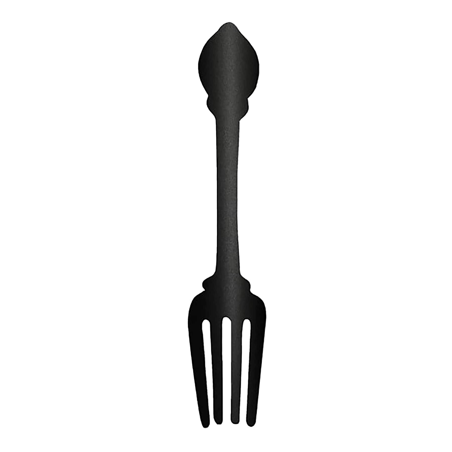Black Metal Fork Wall Art, 4x21