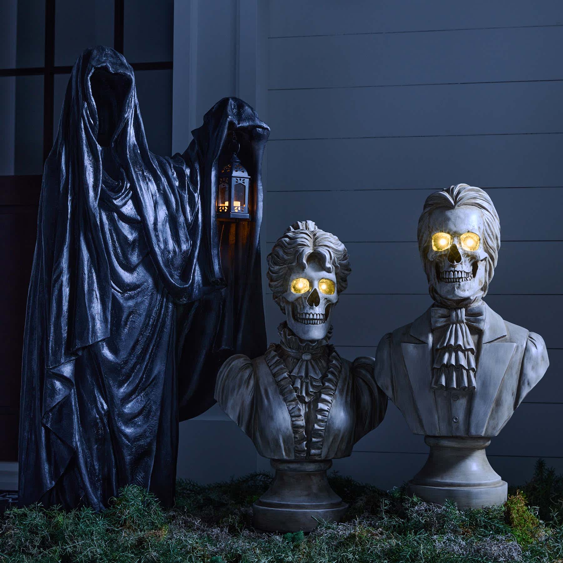 LED Victorian Male Bust, 29"