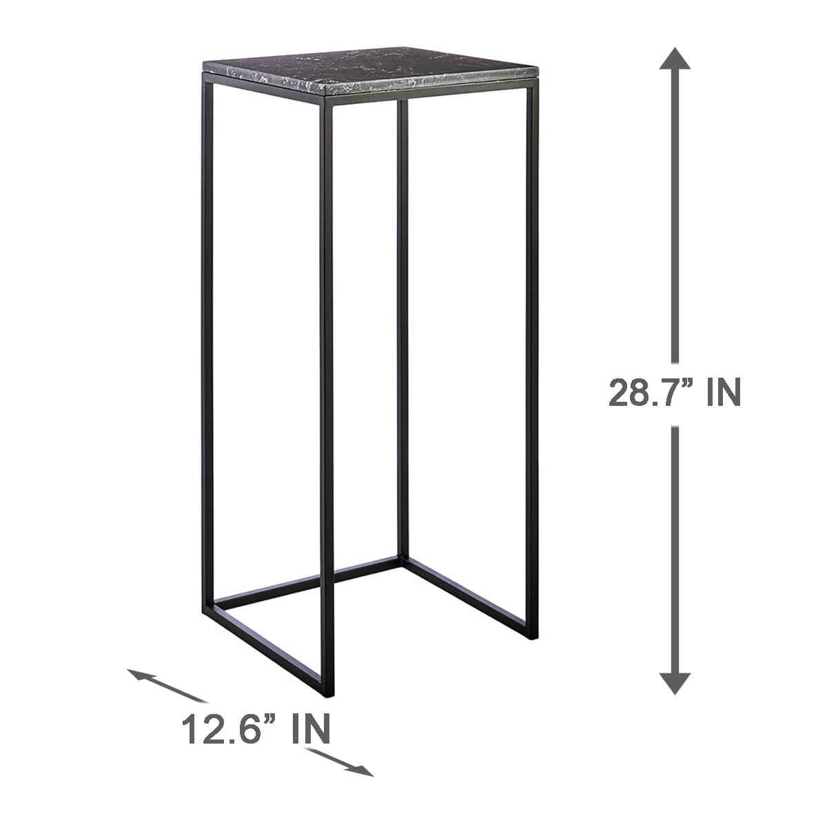 Crosby St. Metal & Marble Plant Stand, Medium